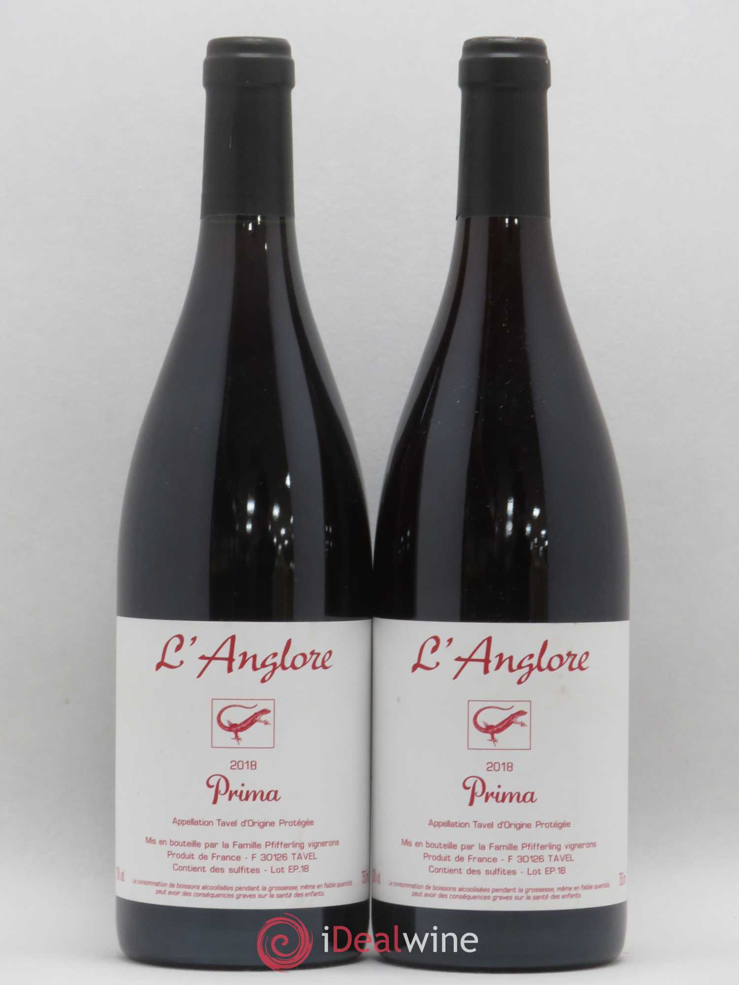 Tavel Prima L'Anglore 2018 - Posten von 2 Flaschen - 0