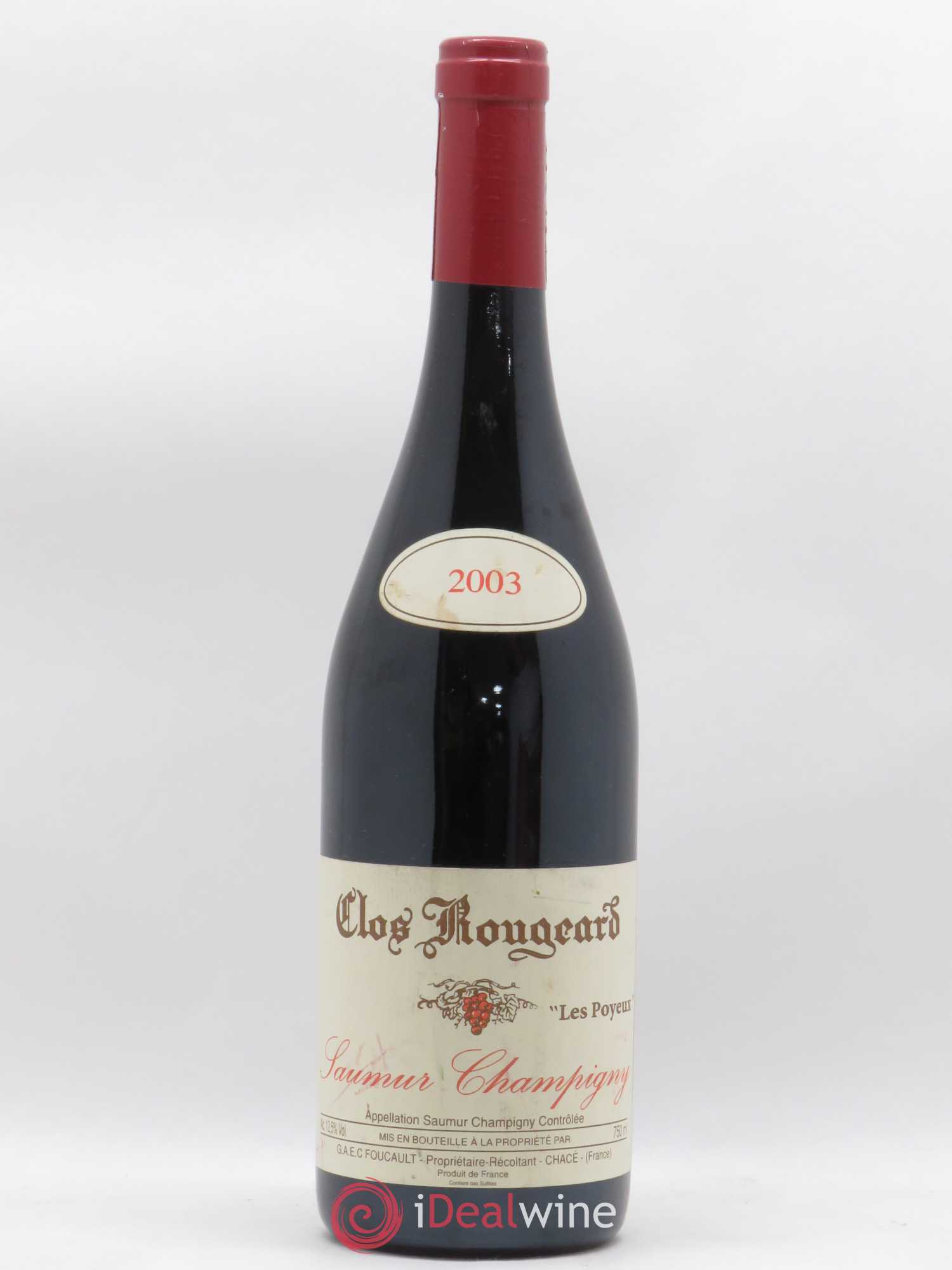 Saumur-Champigny Les Poyeux Clos Rougeard 2003 - Lot de 1 bouteille - 0