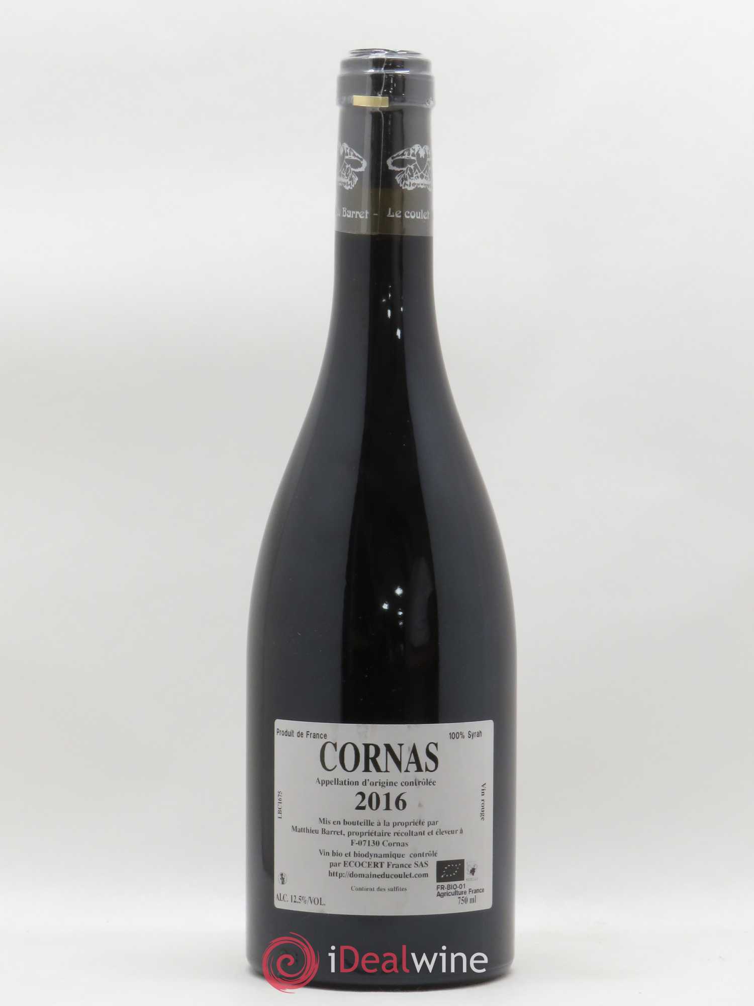 Cornas Brise Cailloux Coulet (Domaine du) - Matthieu Barret 2016 - Lot de 1 bouteille - 1