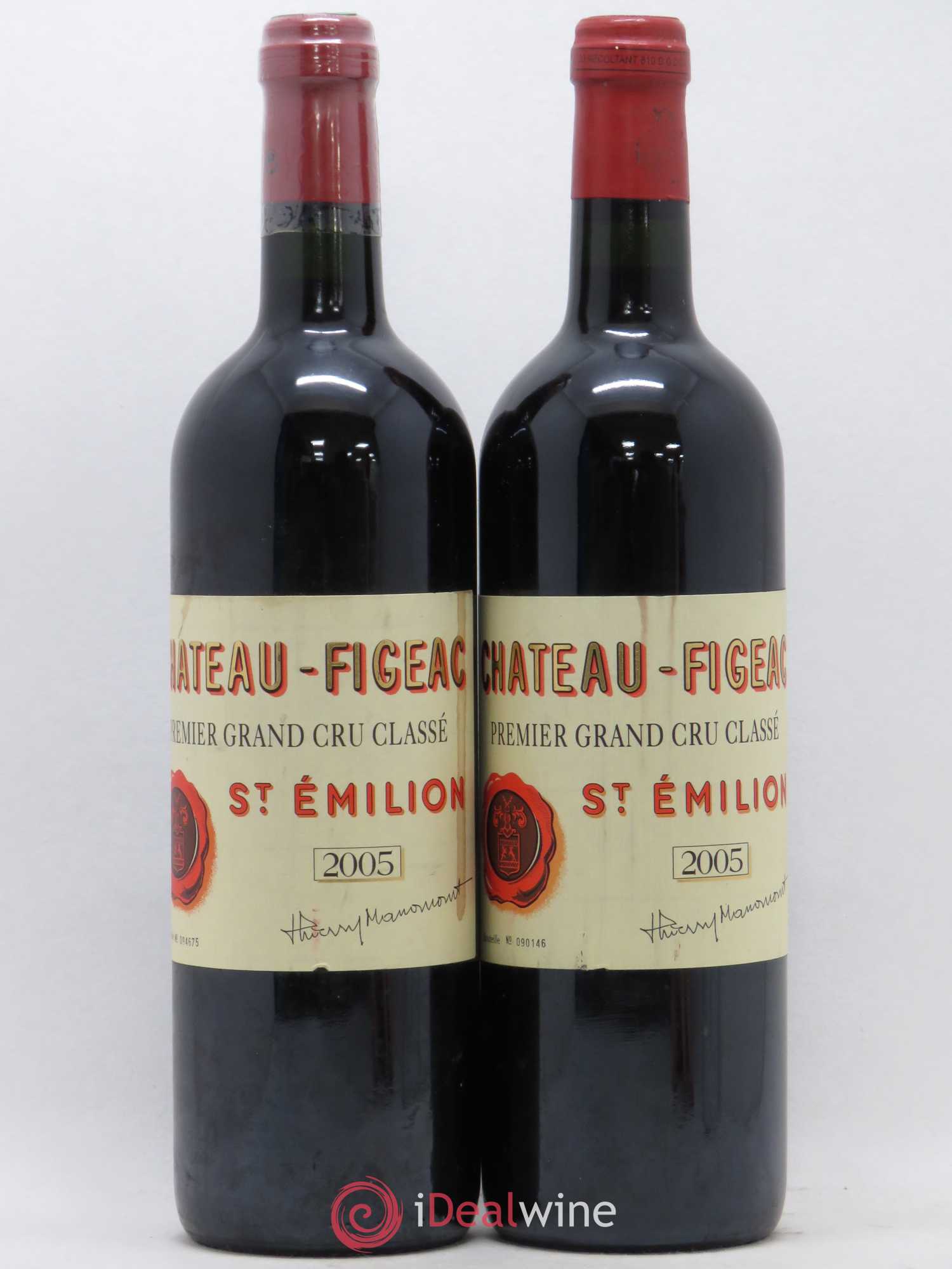 Château Figeac 1er Grand Cru Classé A 2005 - Lot de 2 bouteilles - 0