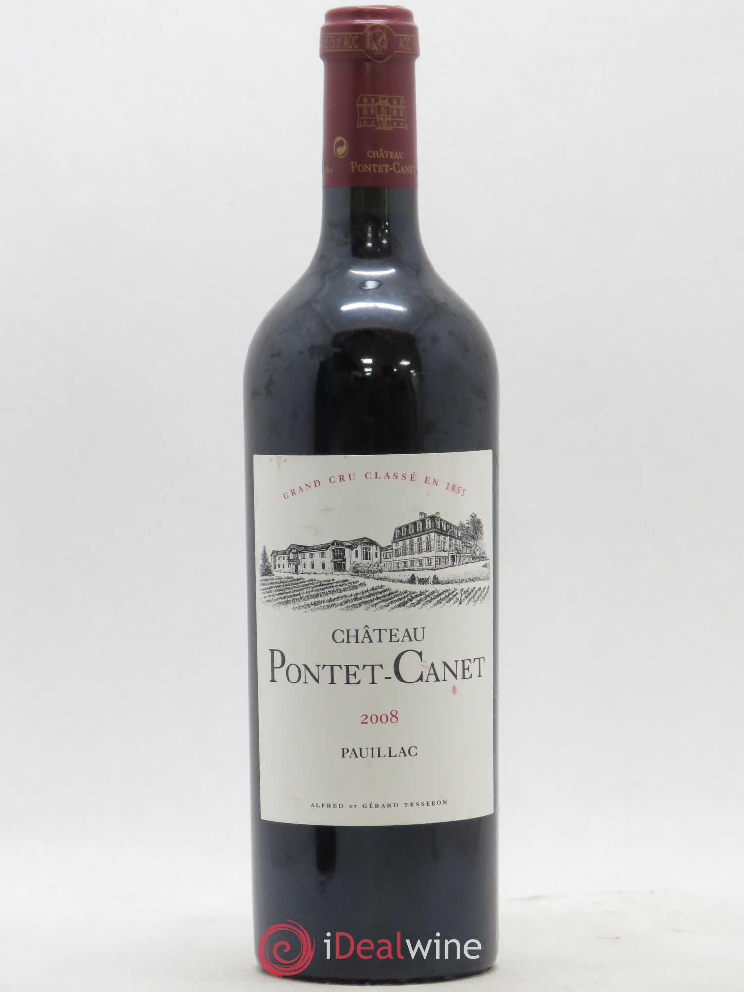 Château Pontet Canet 5ème Grand Cru Classé 2008 - Lot de 1 bouteille - 0