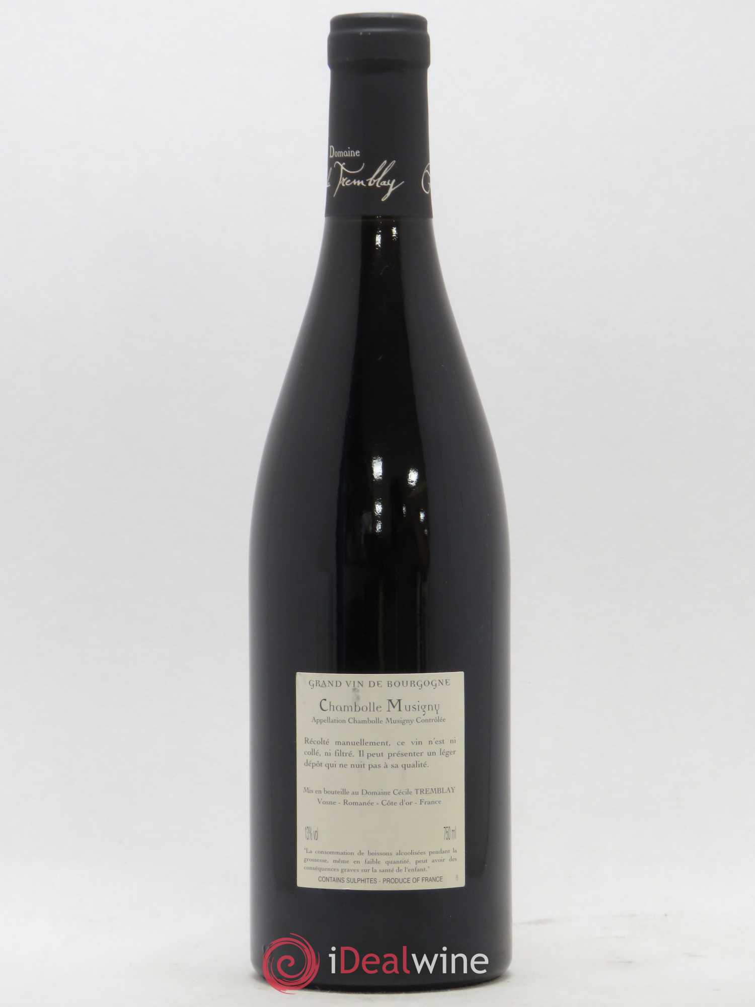 Chambolle-Musigny Les Cabottes Cécile Tremblay 2010 - Lot de 1 bouteille - 1