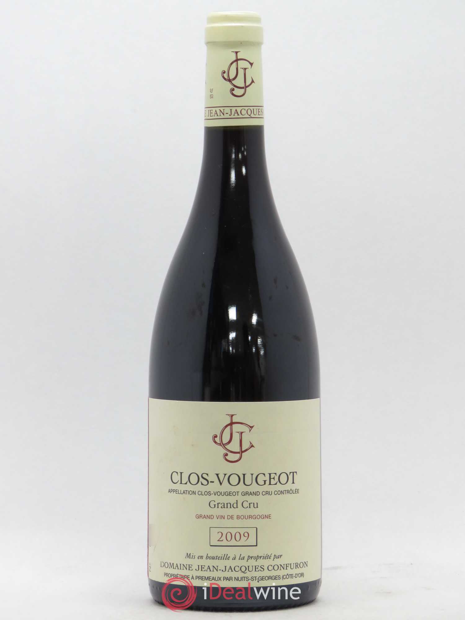 Clos de Vougeot Grand Cru Jean-Jacques Confuron 2009 - Lot de 1 bouteille - 0