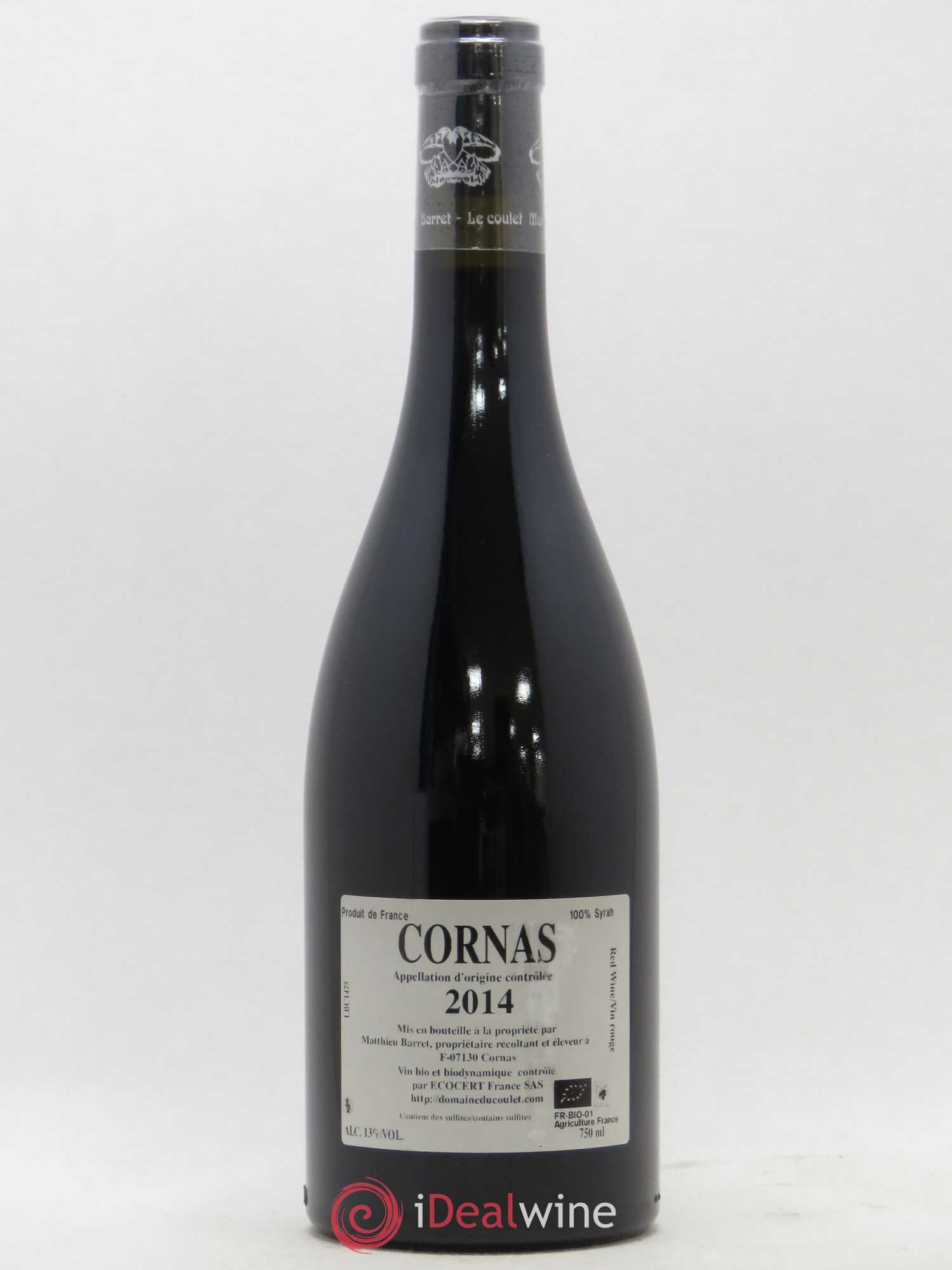 Cornas Brise Cailloux Coulet (Domaine du) - Matthieu Barret 2014 - Lot de 1 bouteille - 1
