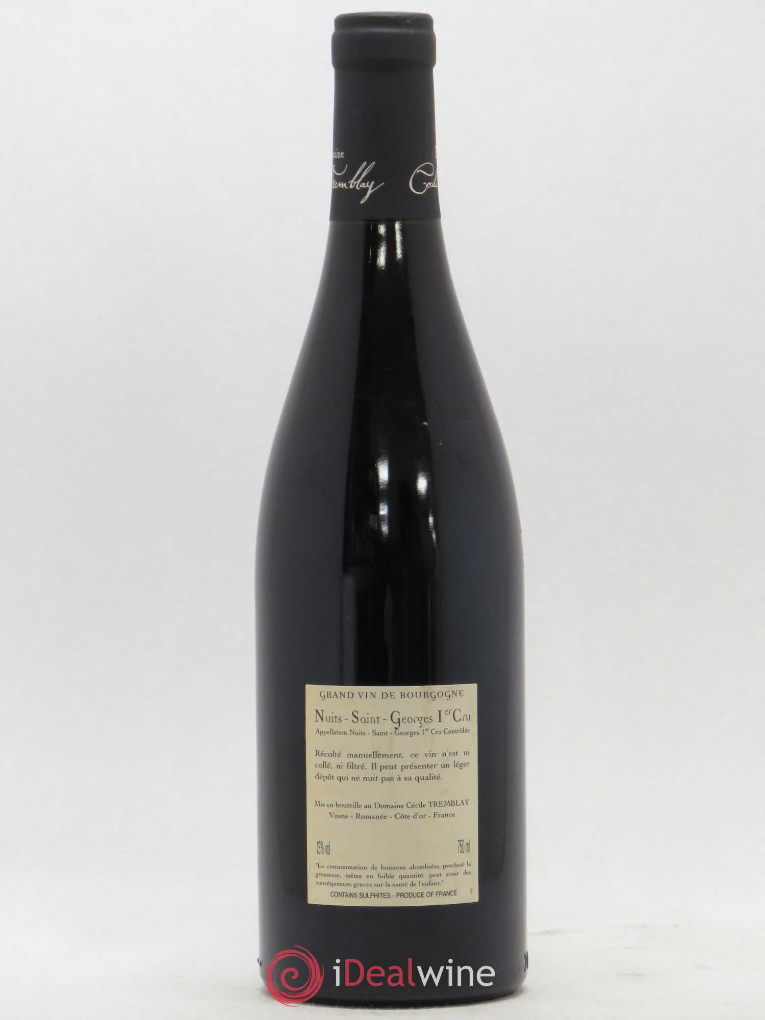 Nuits-Saint-Georges 1er Cru Les Murgers Cécile Tremblay 2010 - Lot de 1 bouteille - 1