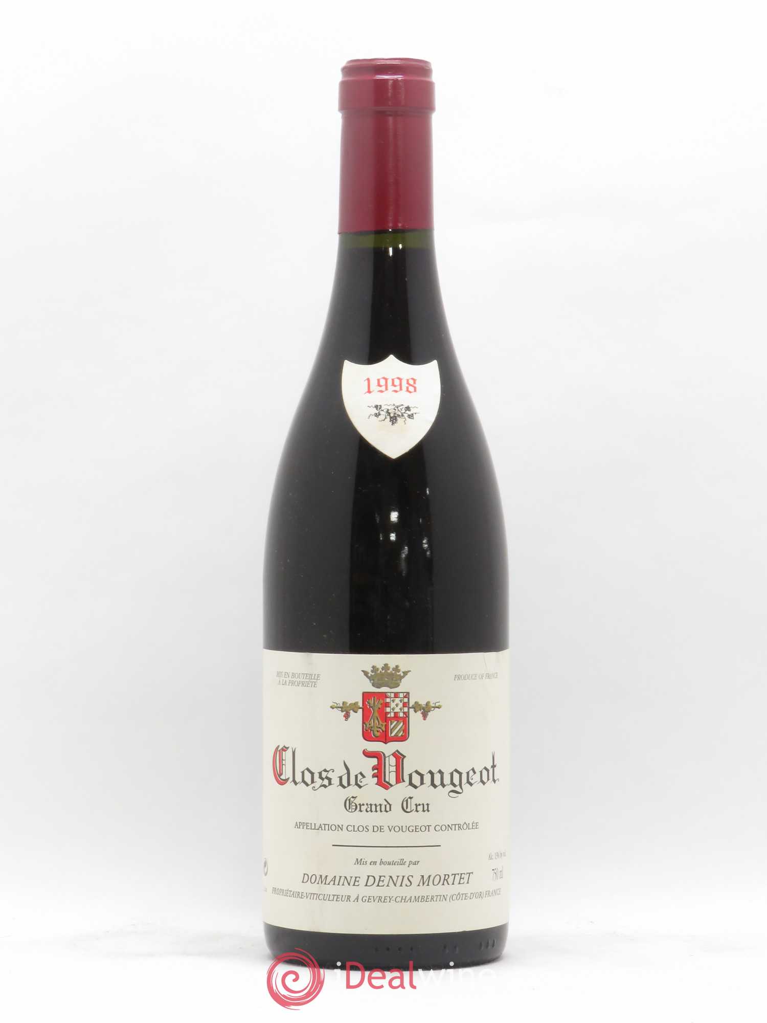 Clos de Vougeot Grand Cru Denis Mortet (Domaine) 1998 - Lot de 1 bouteille - 0