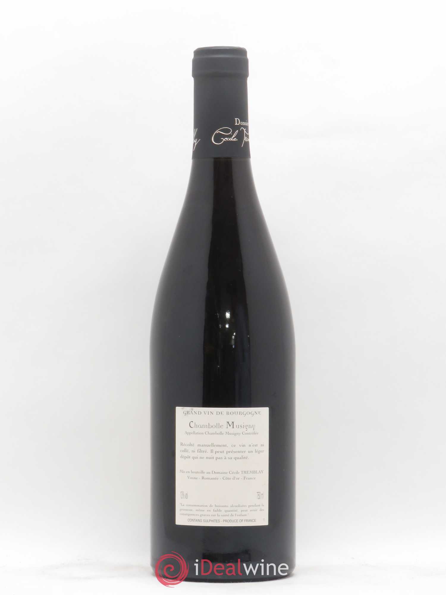 Chambolle-Musigny Les Cabottes Cécile Tremblay 2010 - Lot de 1 bouteille - 1