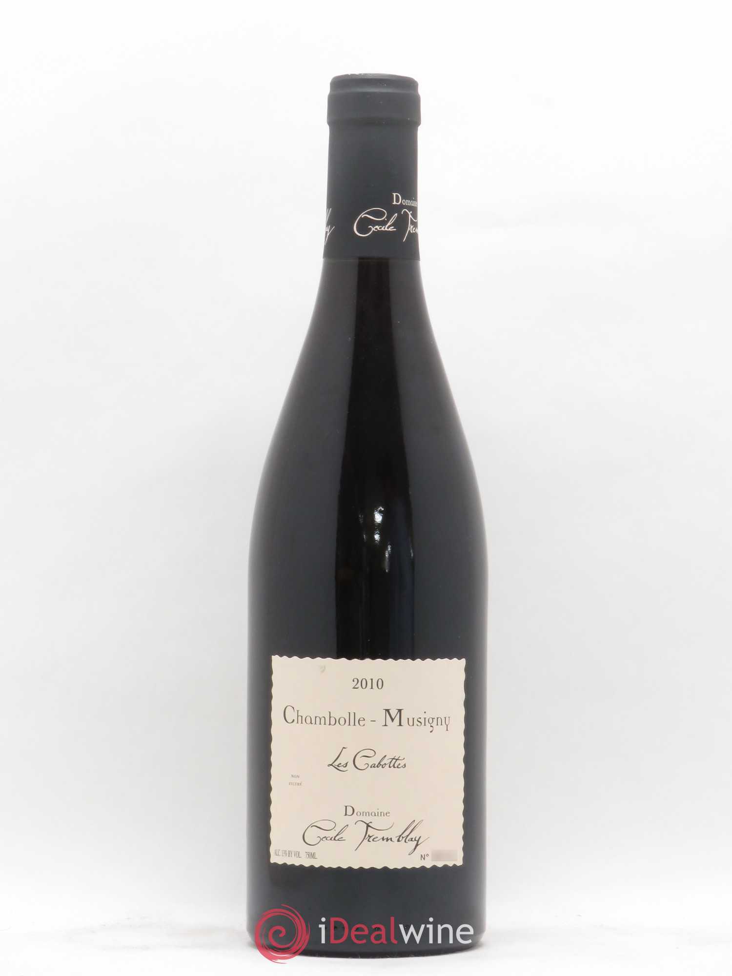 Chambolle-Musigny Les Cabottes Cécile Tremblay 2010 - Lot de 1 bouteille - 0