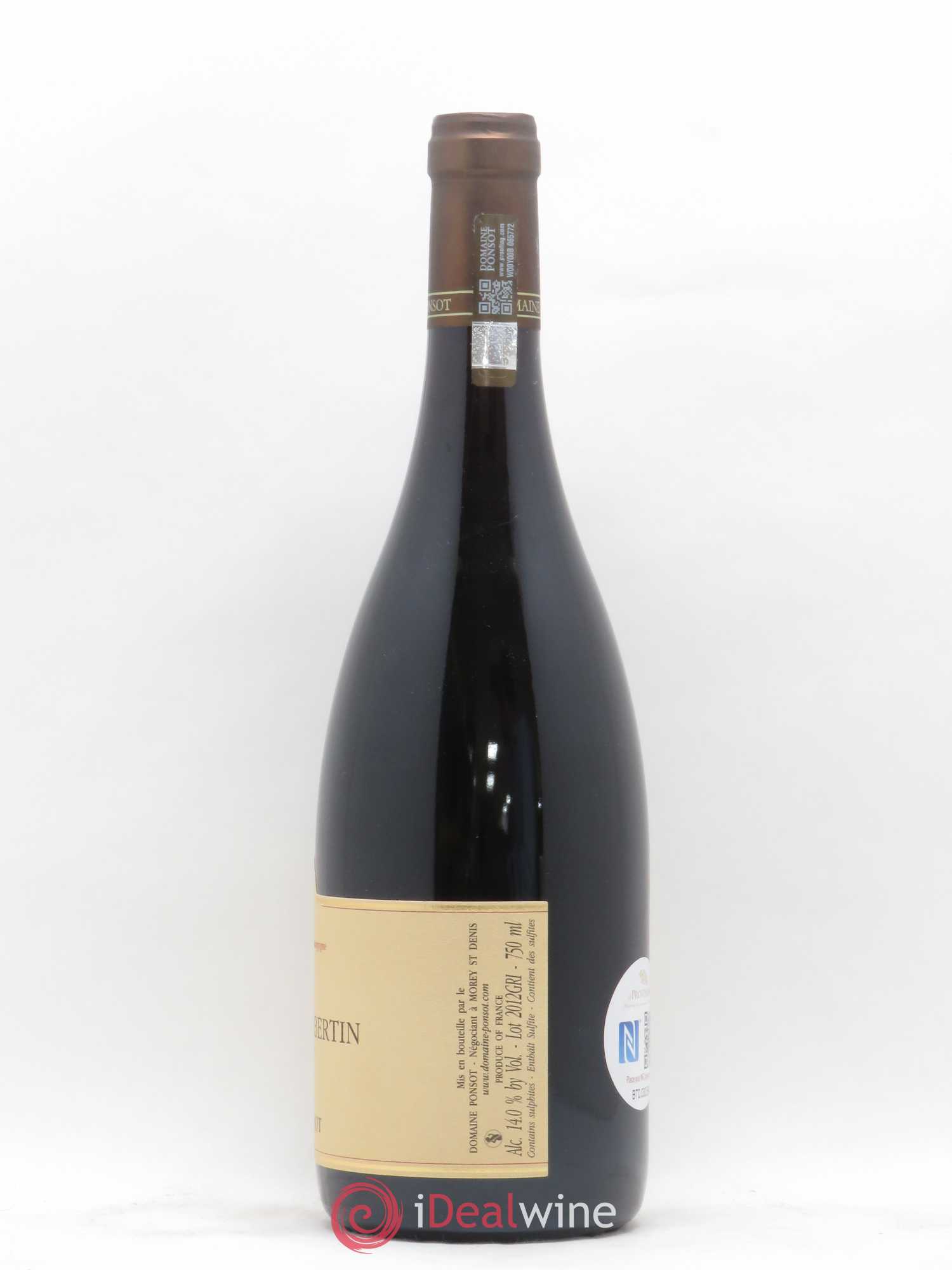 Griotte-Chambertin Grand Cru Ponsot (Domaine) 2012 - Lot de 1 bouteille - 1
