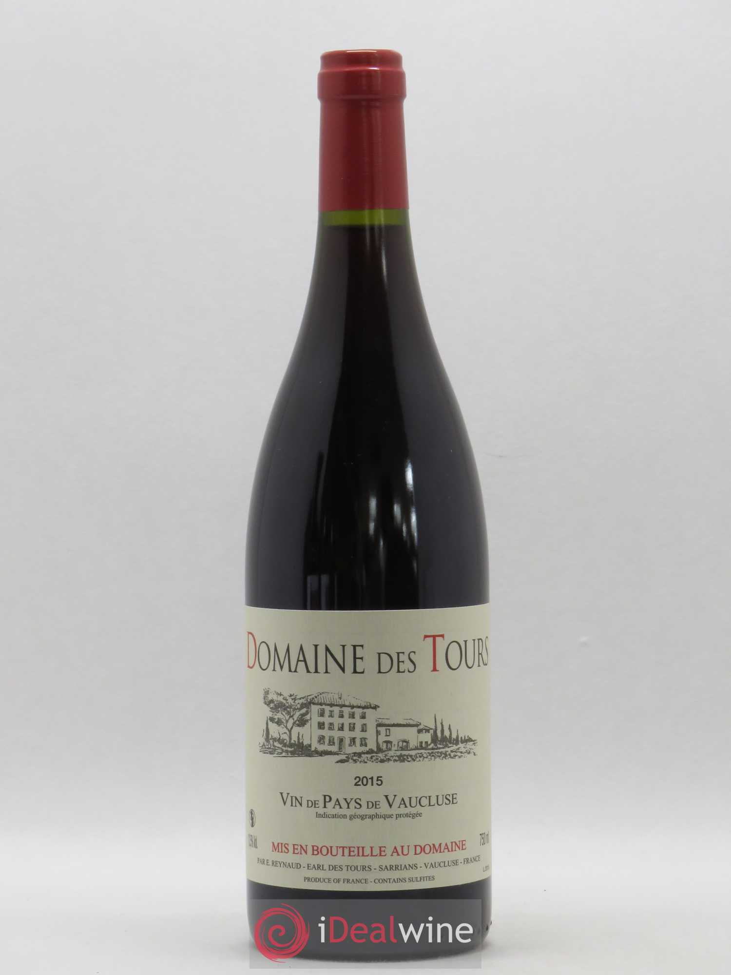 Vaucluse (Vin de Pays de Vaucluse) Domaine des Tours Emmanuel Reynaud 2015 - Lot de 1 bouteille - 0