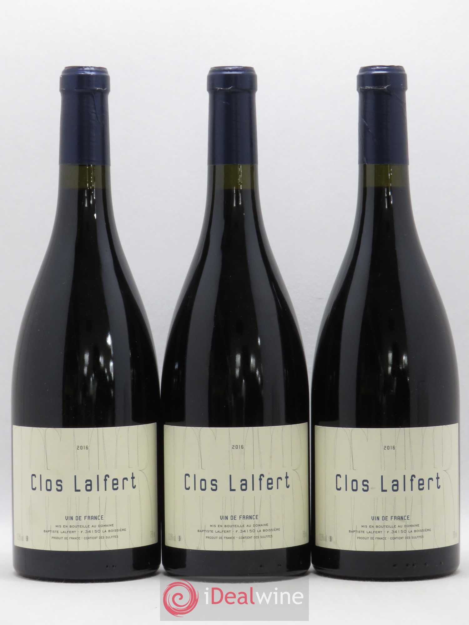 Vin de France Clos Lalfert - Baptiste Lalfert 2016 - Lot de 3 bouteilles - 0