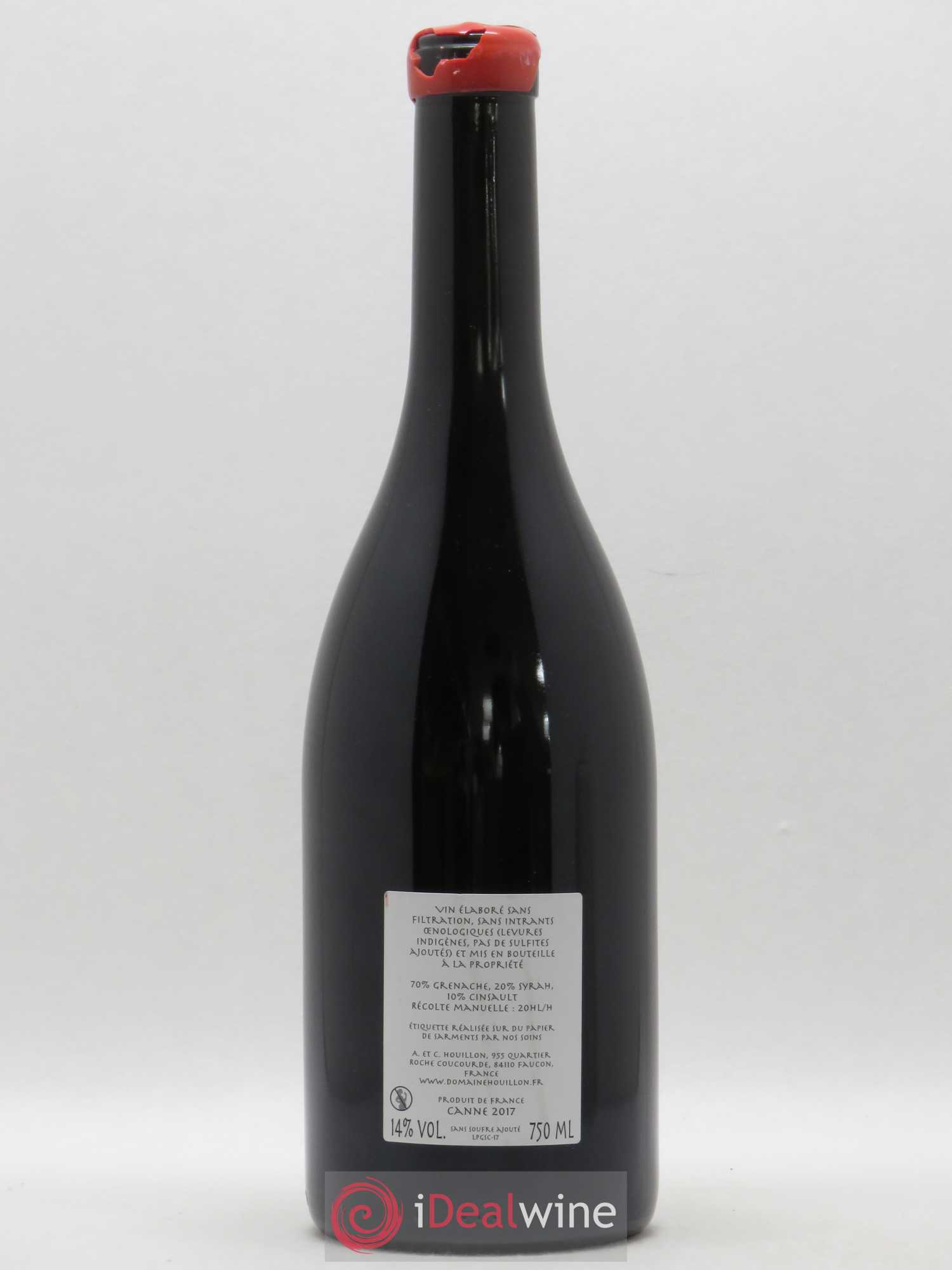 Côtes-du-Rhône Canne Aurélien et Charlotte Houillon 2017 - Lot de 1 bouteille - 1