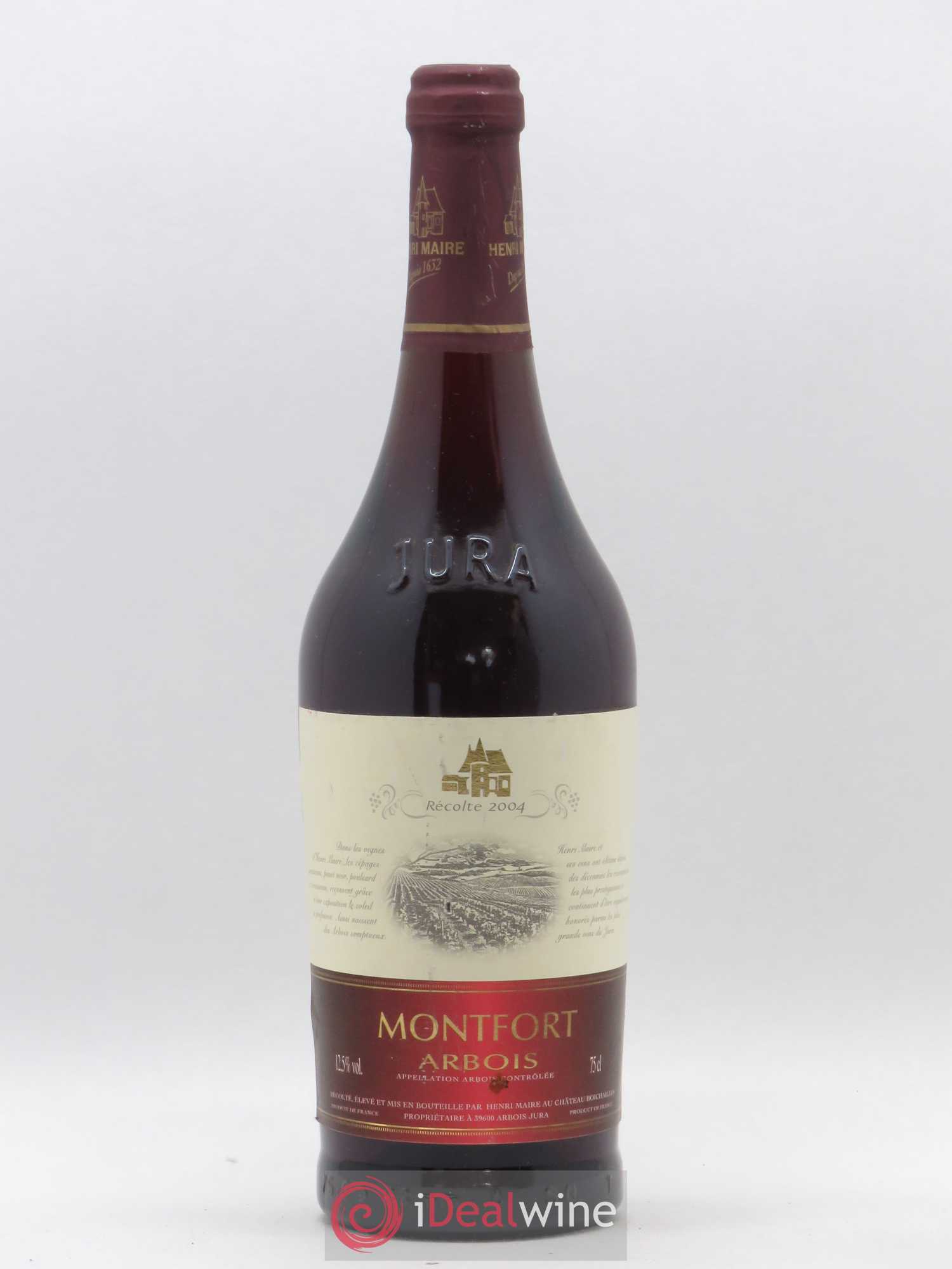 Arbois Montfort Henri Maire (sans prix de réserve) 2004 - Posten von 1 Flasche - 0