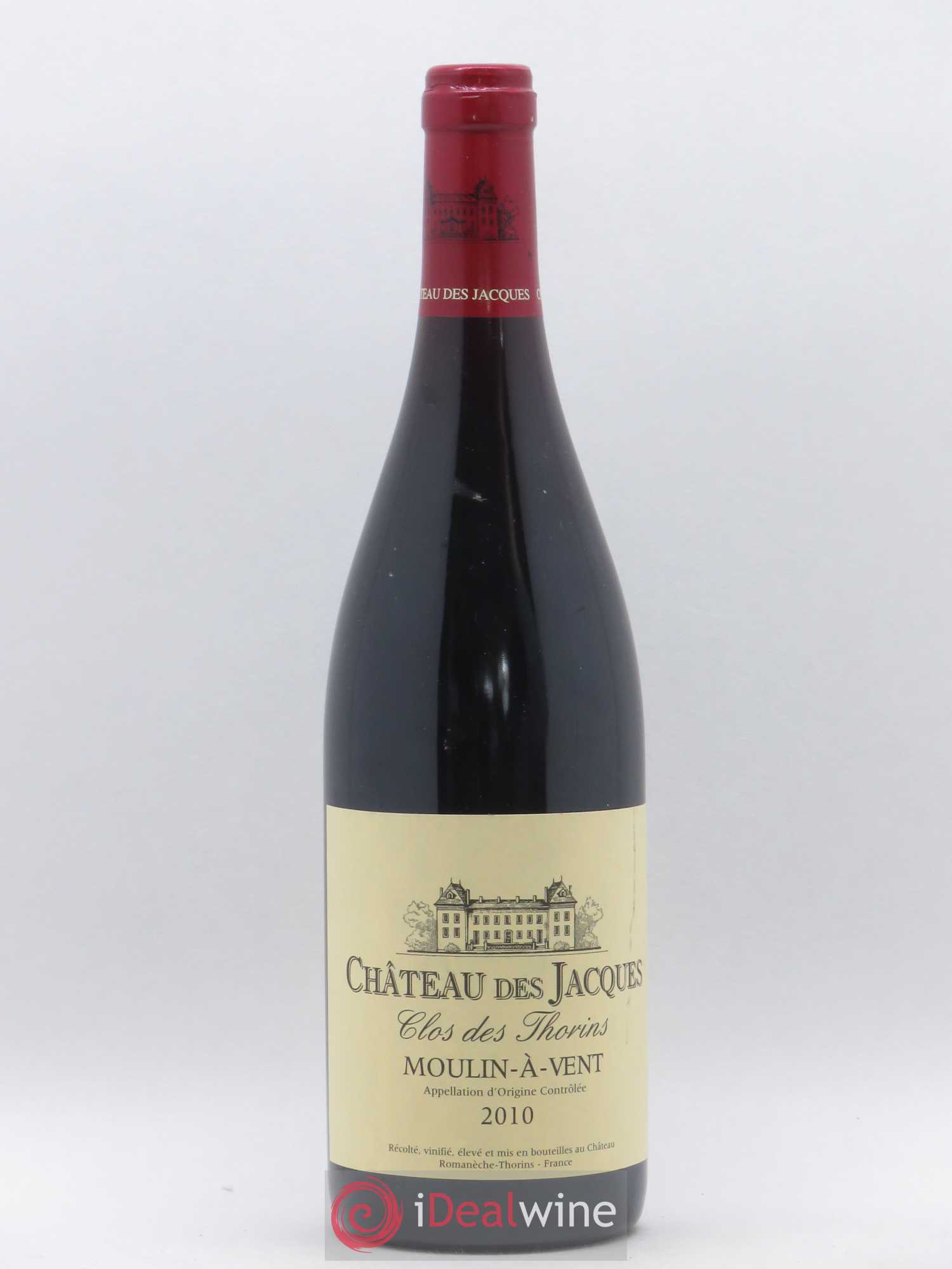 Moulin-à-Vent Clos des Thorins Château des Jacques 2010 - Lot de 1 bouteille - 0
