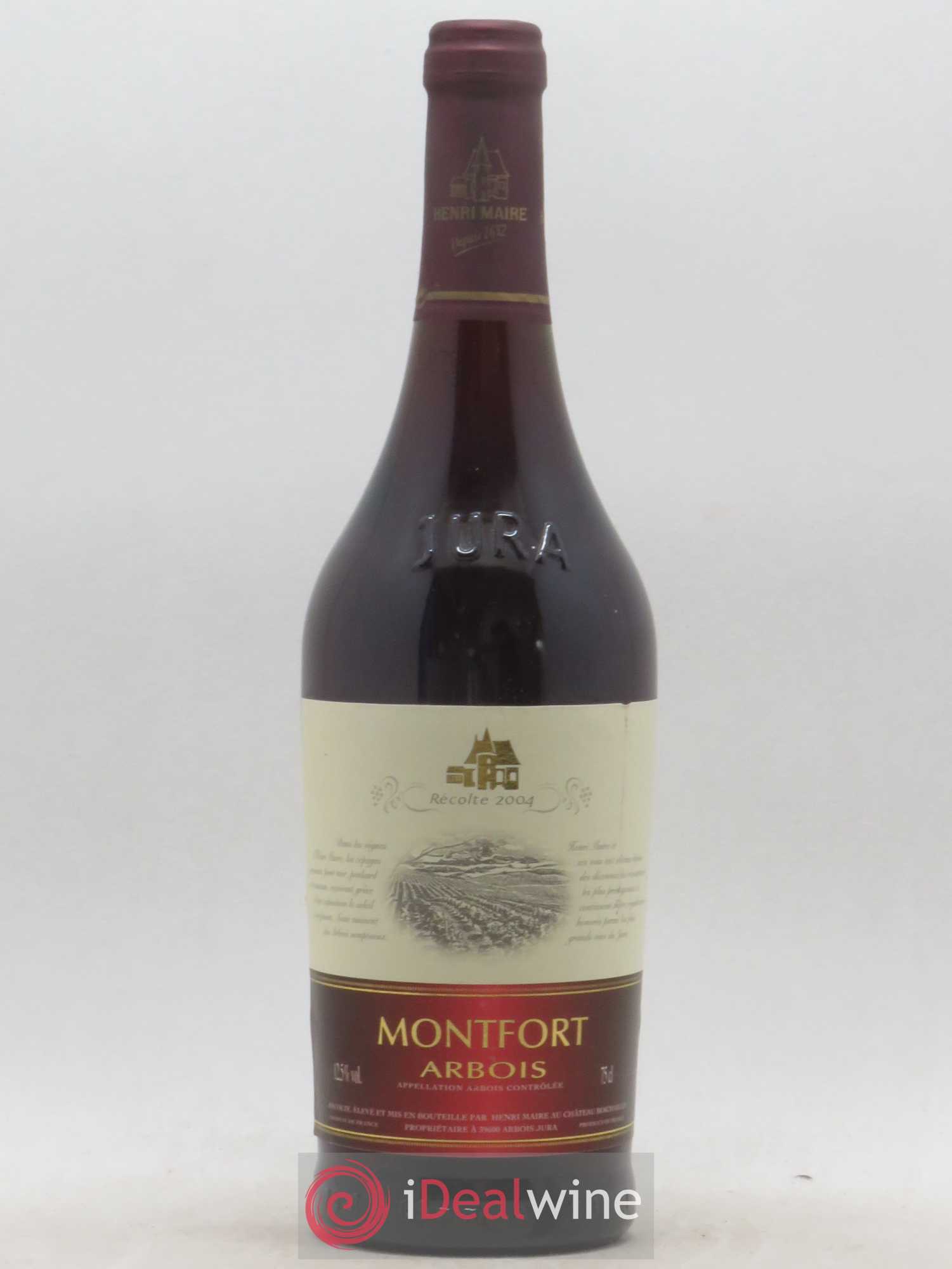 Arbois Montfort Henri Maire (sans prix de réserve) 2004 - Posten von 1 Flasche - 0