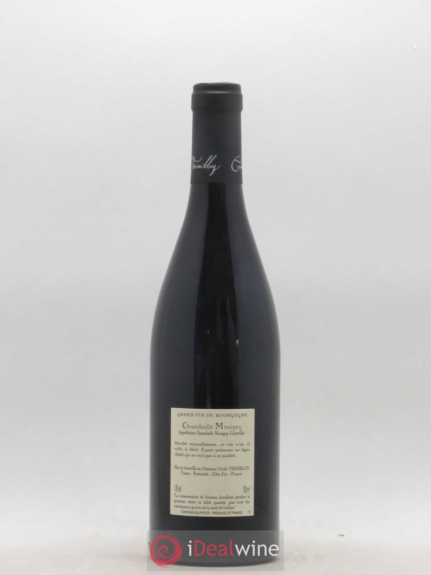 Chambolle-Musigny Les Cabottes Cécile Tremblay 2016 - Lot de 1 bouteille - 1