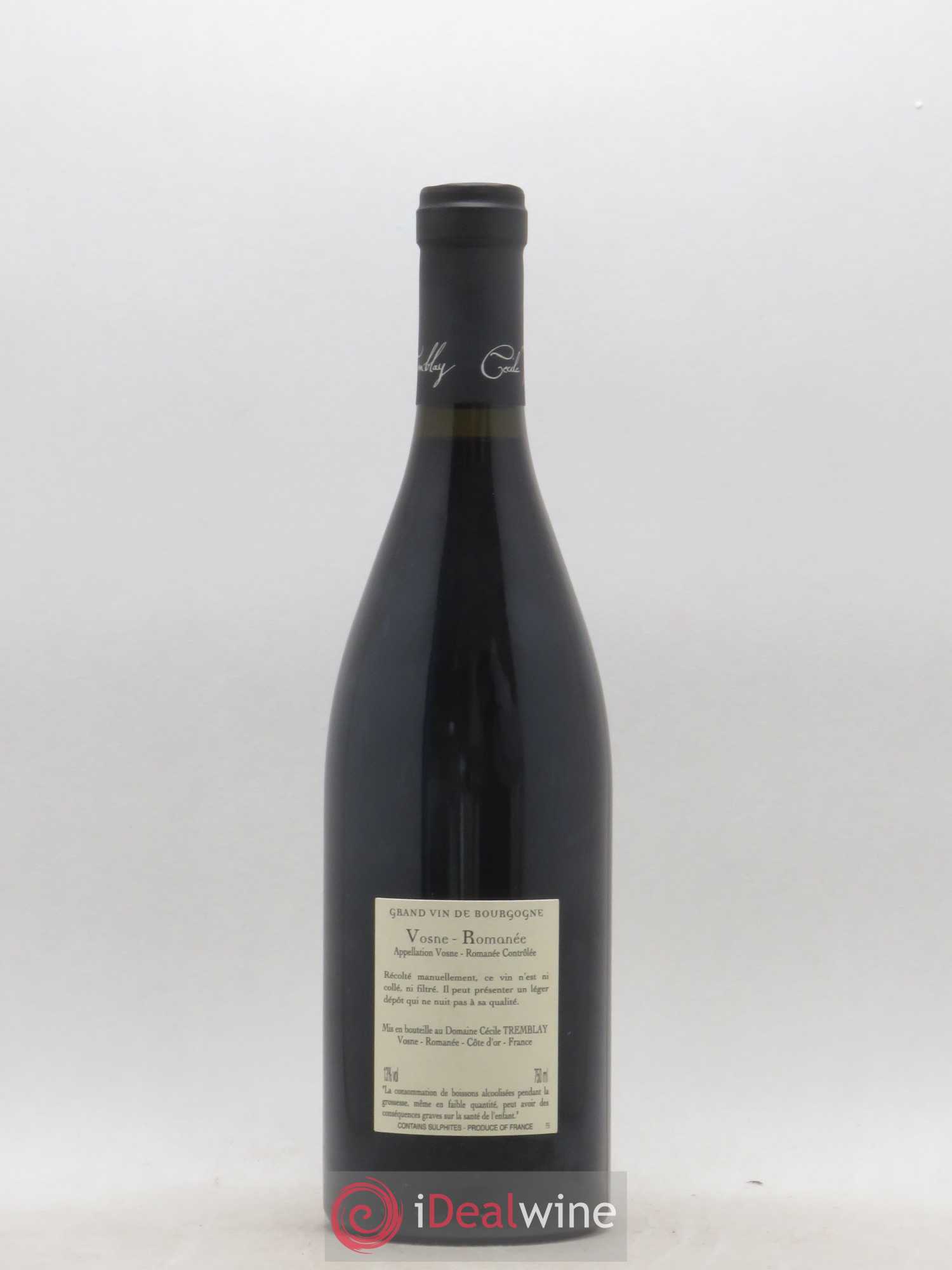 Vosne-Romanée Vieilles Vignes Cécile Tremblay 2016 - Lot de 1 bouteille - 1