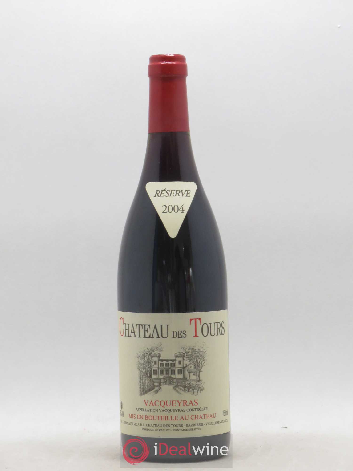 Vacqueyras Château des Tours Emmanuel Reynaud 2004 - Lot de 1 bouteille - 0