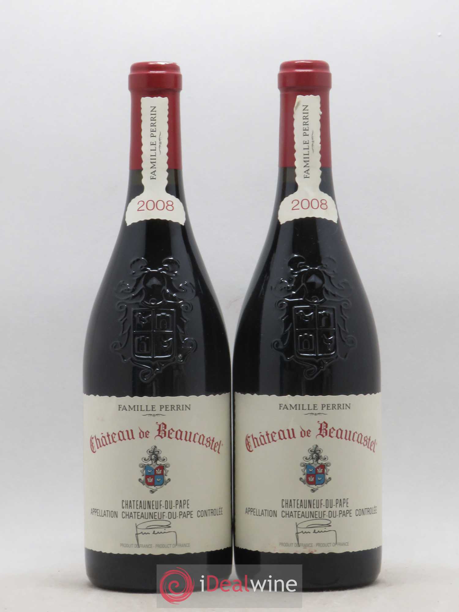 Châteauneuf-du-Pape Château de Beaucastel Famille Perrin 2008 - Lot de 2 bouteilles - 0