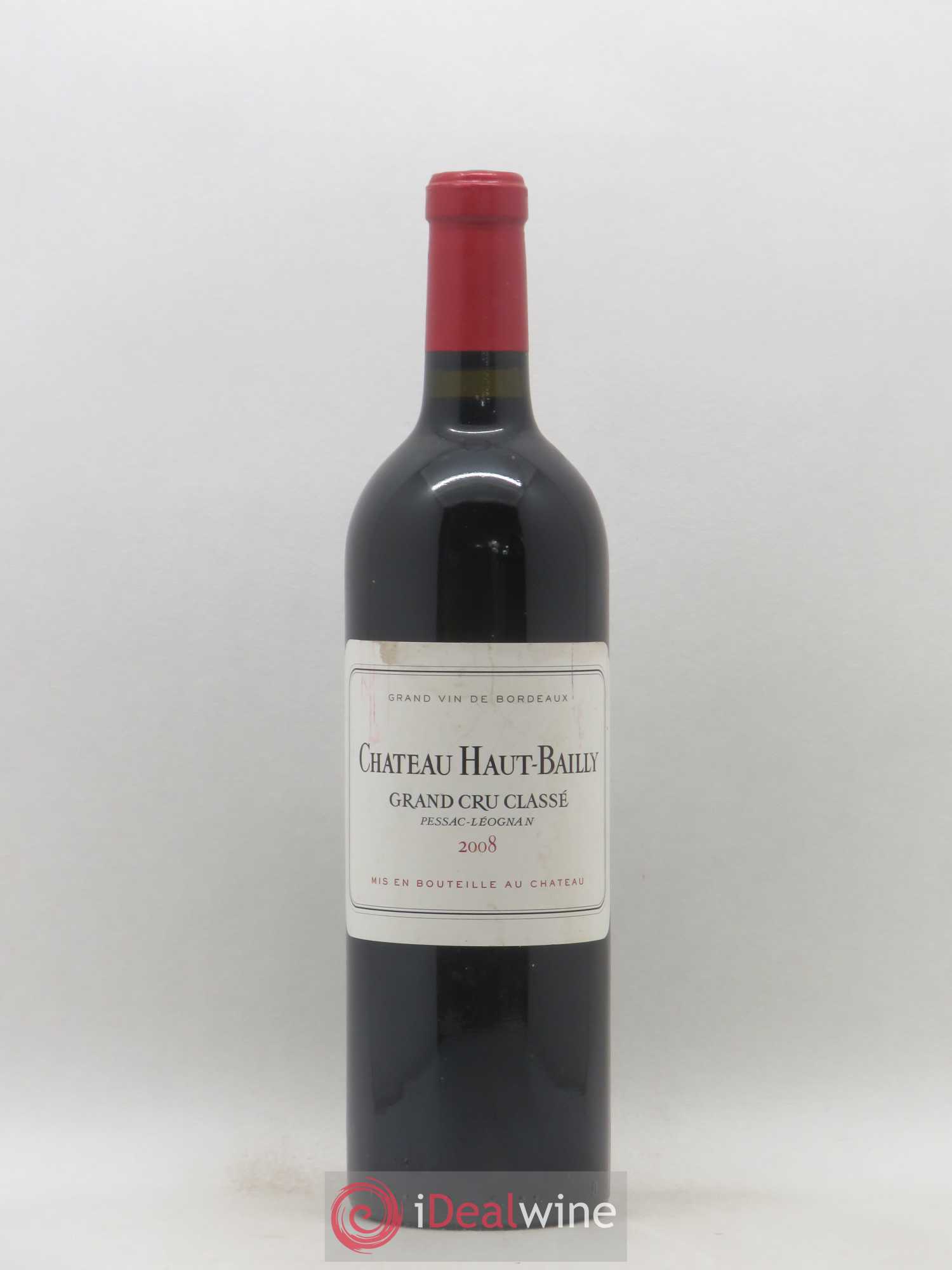 Château Haut-Bailly Cru Classé de Graves 2008 - Lot de 1 bouteille - 0