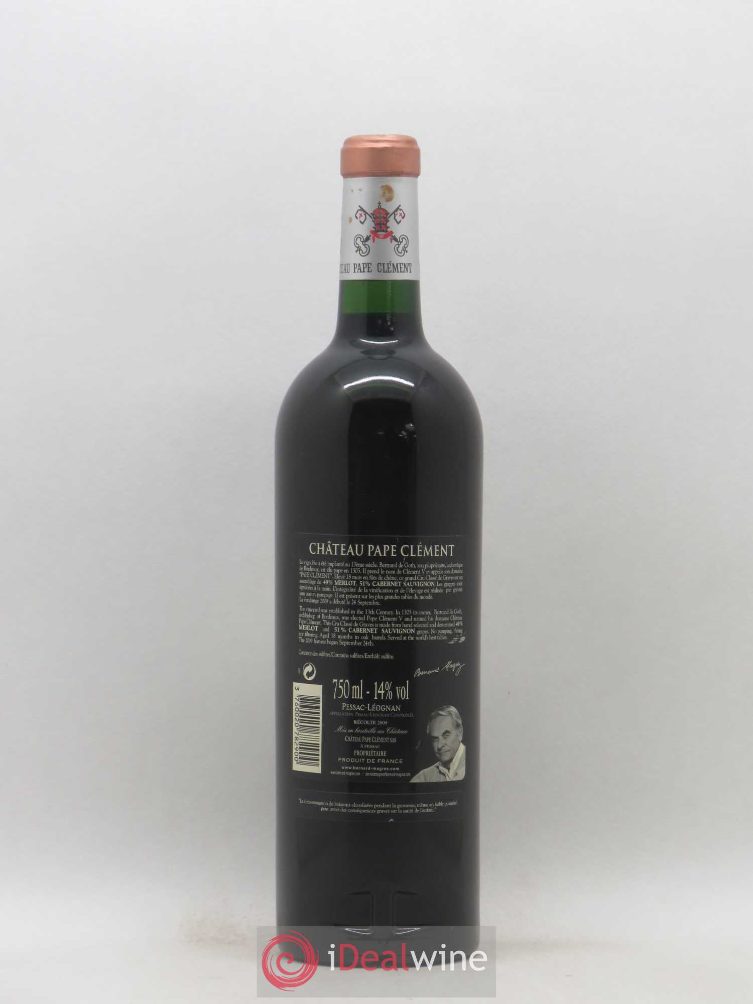 Château Pape Clément Cru Classé de Graves 2009 - Lot de 1 bouteille - 1