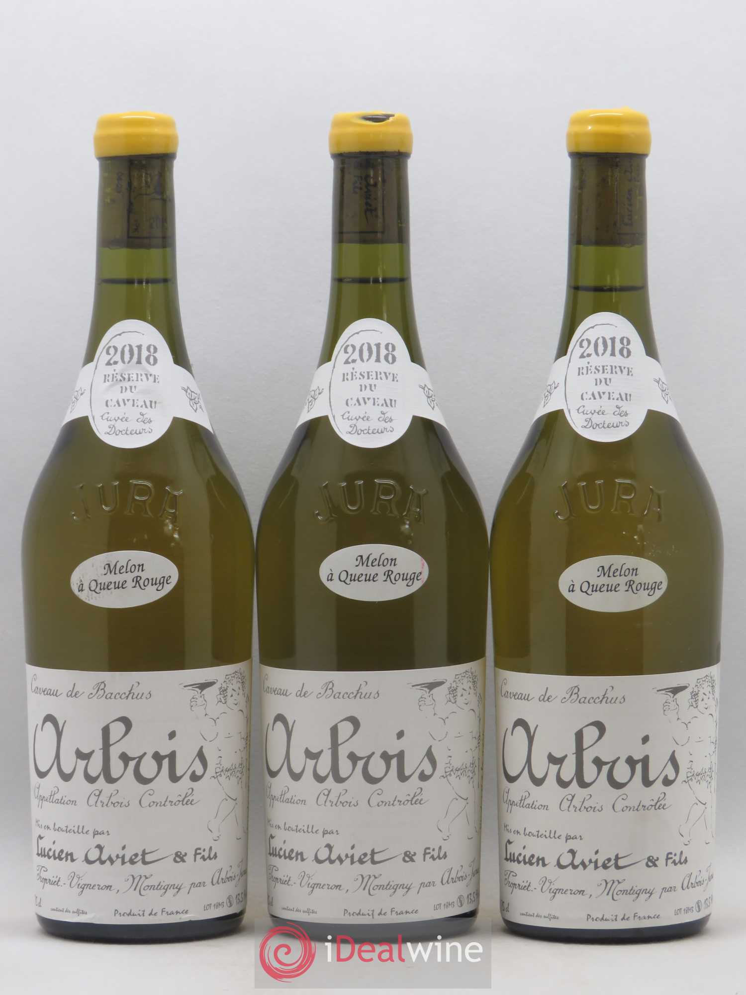 Arbois Melon à Queue Rouge Cuvée des Docteurs Lucien Aviet (Domaine) 2018 - Lot de 3 bouteilles - 0