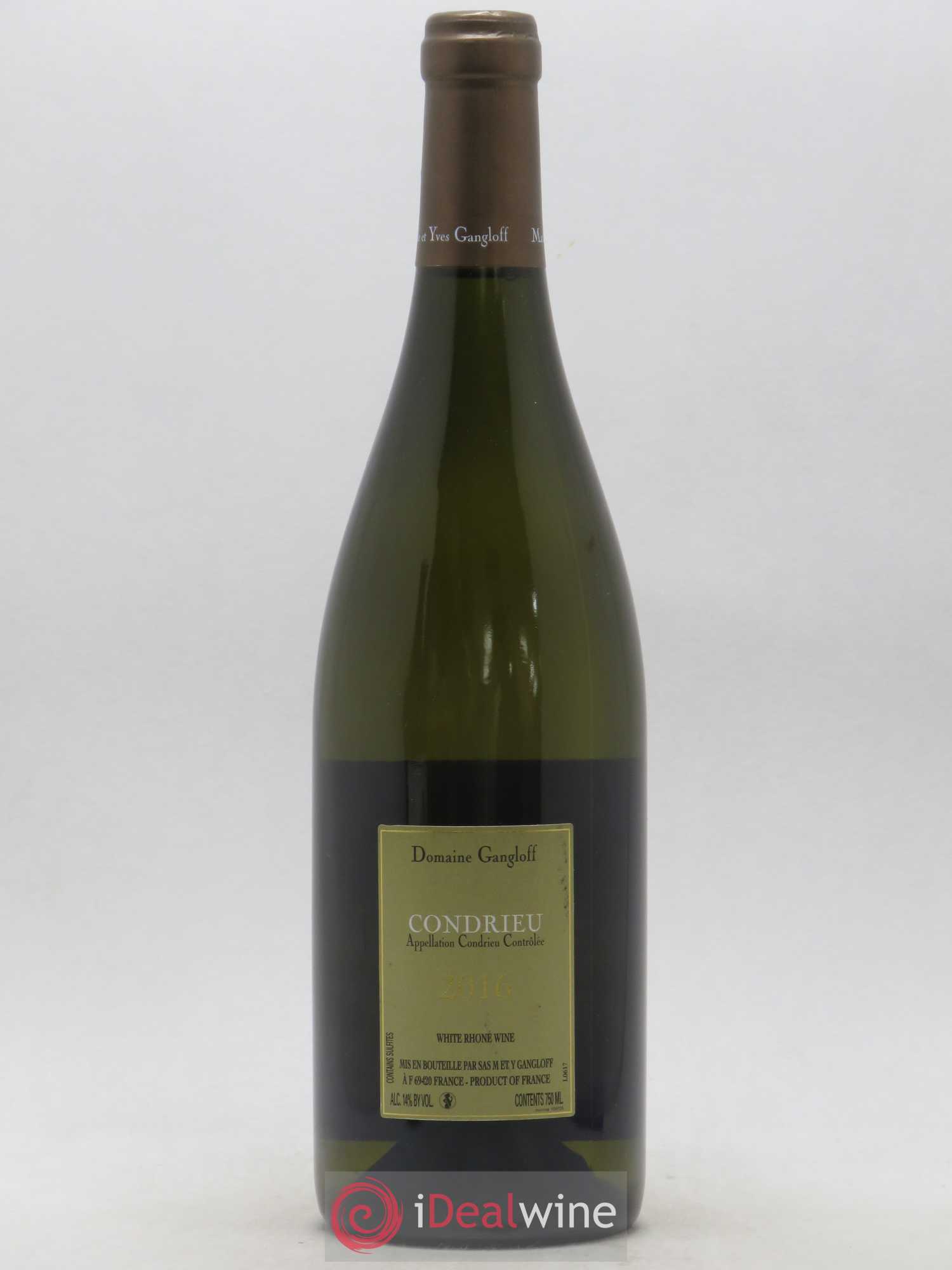 Condrieu Domaine Gangloff (Domaine) 2016 - Lot de 1 bouteille - 1