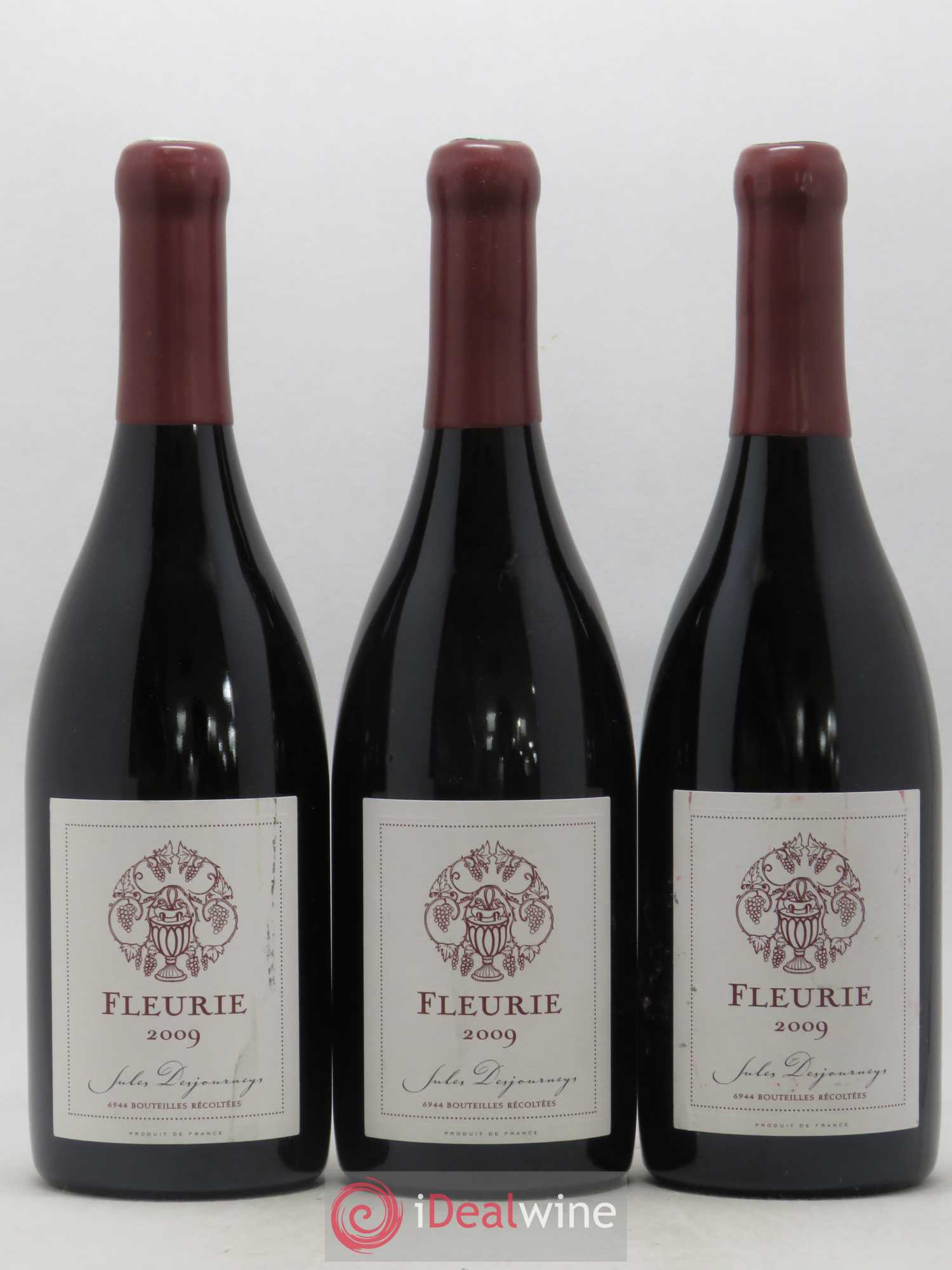 Fleurie Jules Desjourneys 2009 - Lot de 3 bouteilles - 0