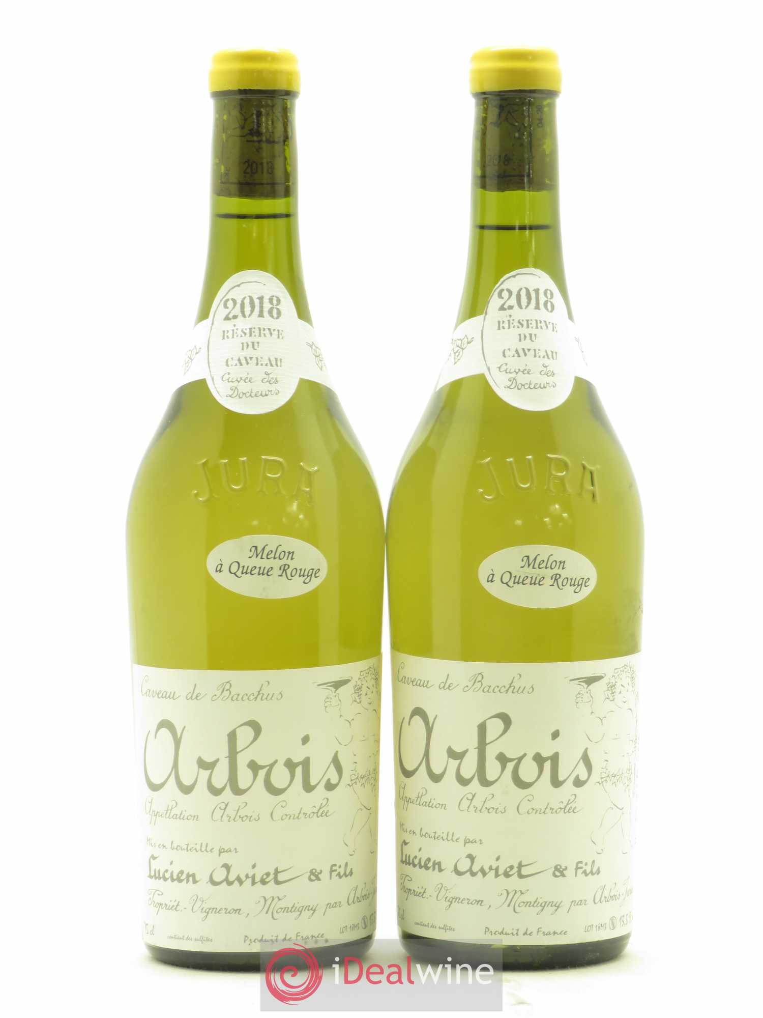 Arbois Melon à Queue Rouge Cuvée des Docteurs Lucien Aviet (Domaine) 2018 - Lot de 2 bouteilles - 0