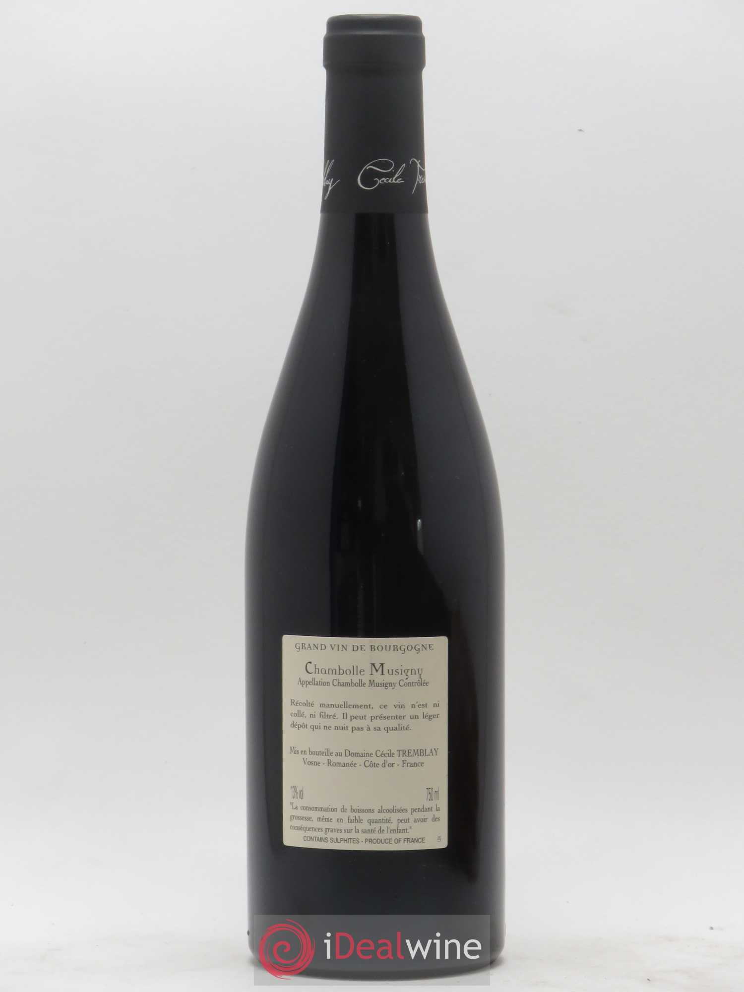 Chambolle-Musigny Les Cabottes Cécile Tremblay 2014 - Lot de 1 bouteille - 1