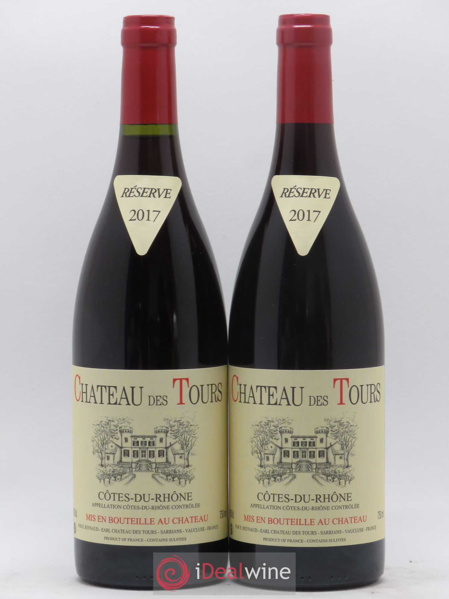 Côtes-du-Rhône Château des Tours Emmanuel Reynaud 2017 - Lot de 2 bouteilles - 0