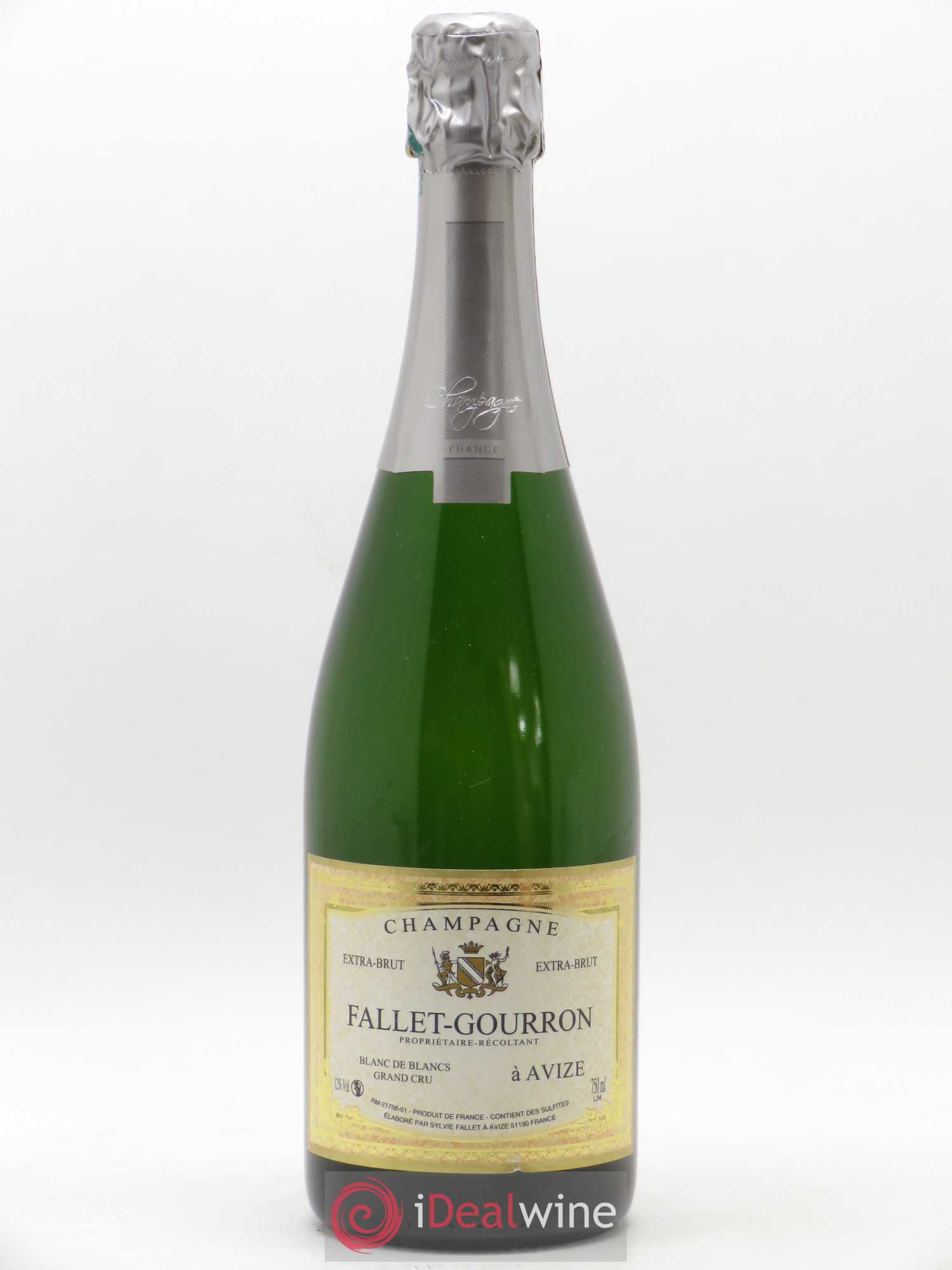 Champagne Extra Brut Fallet Gourron Blanc de blancs - Posten von 1 Flasche - 0