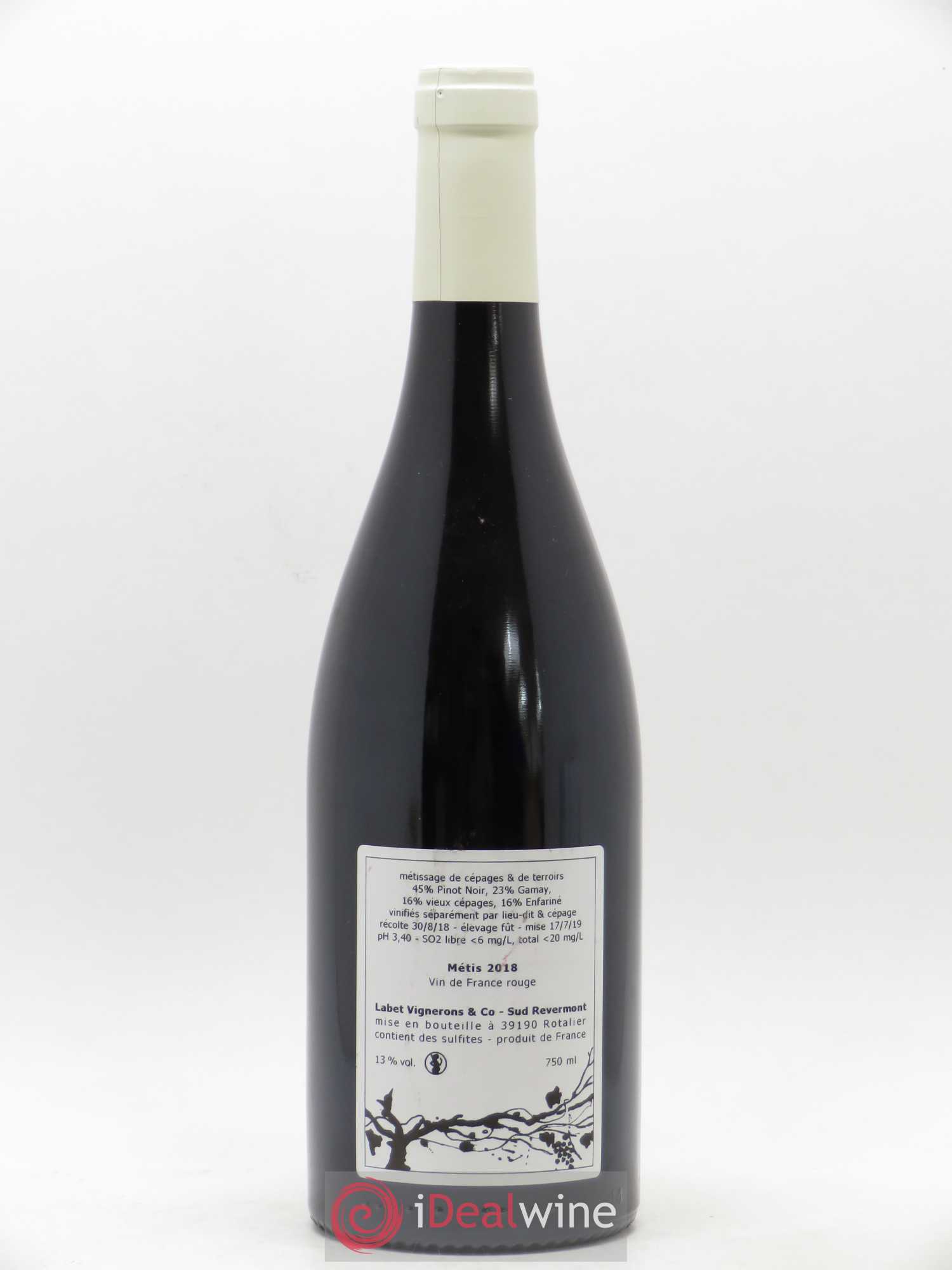 Vin de France Métis Romain - Julien  - Charline Labet 2018 - Lot de 1 bouteille - 1