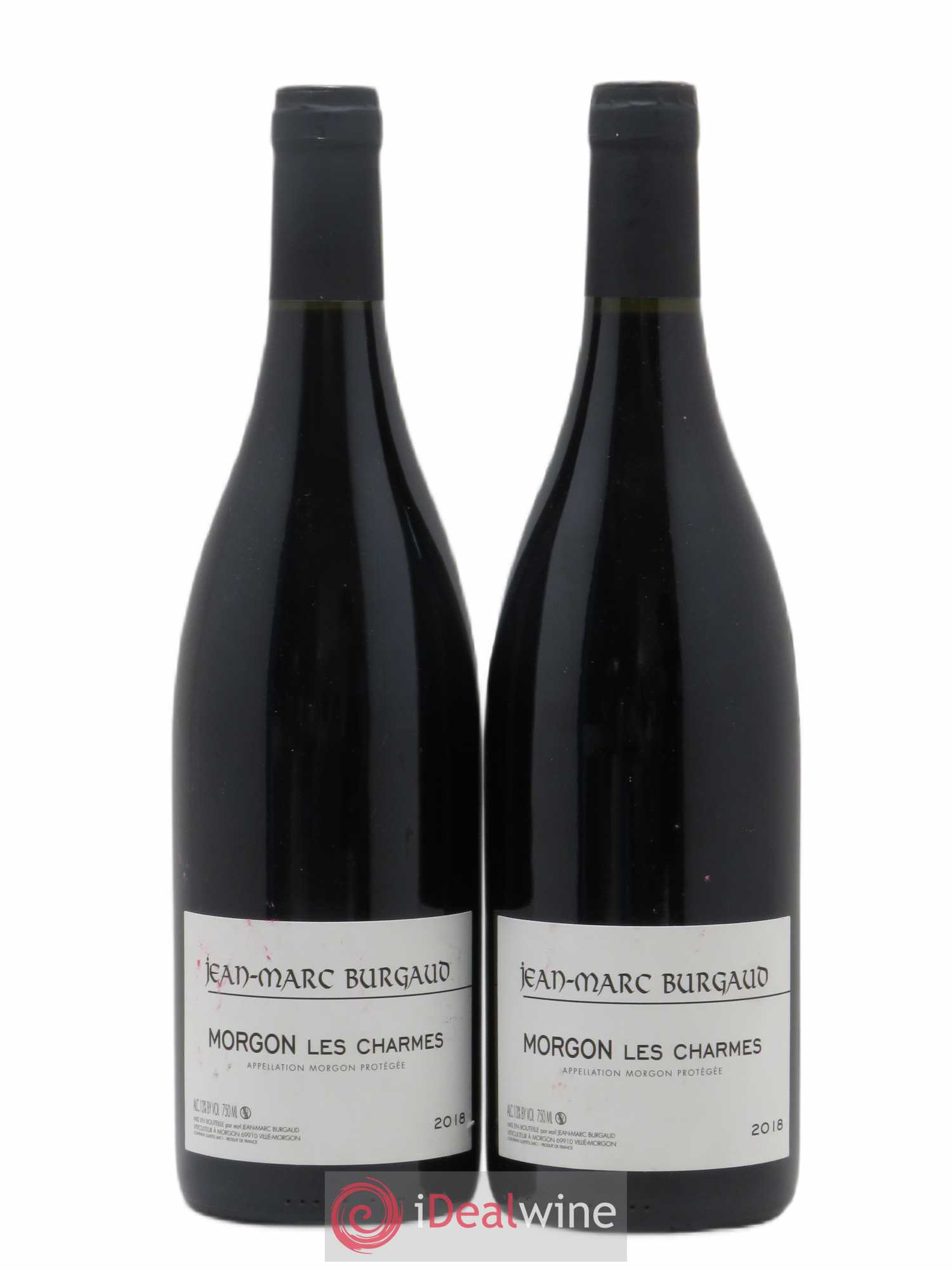 Morgon Les Charmes Jean-Marc Burgaud (Domaine) (sans prix de réserve) 2018 - Lot de 2 bouteilles - 0