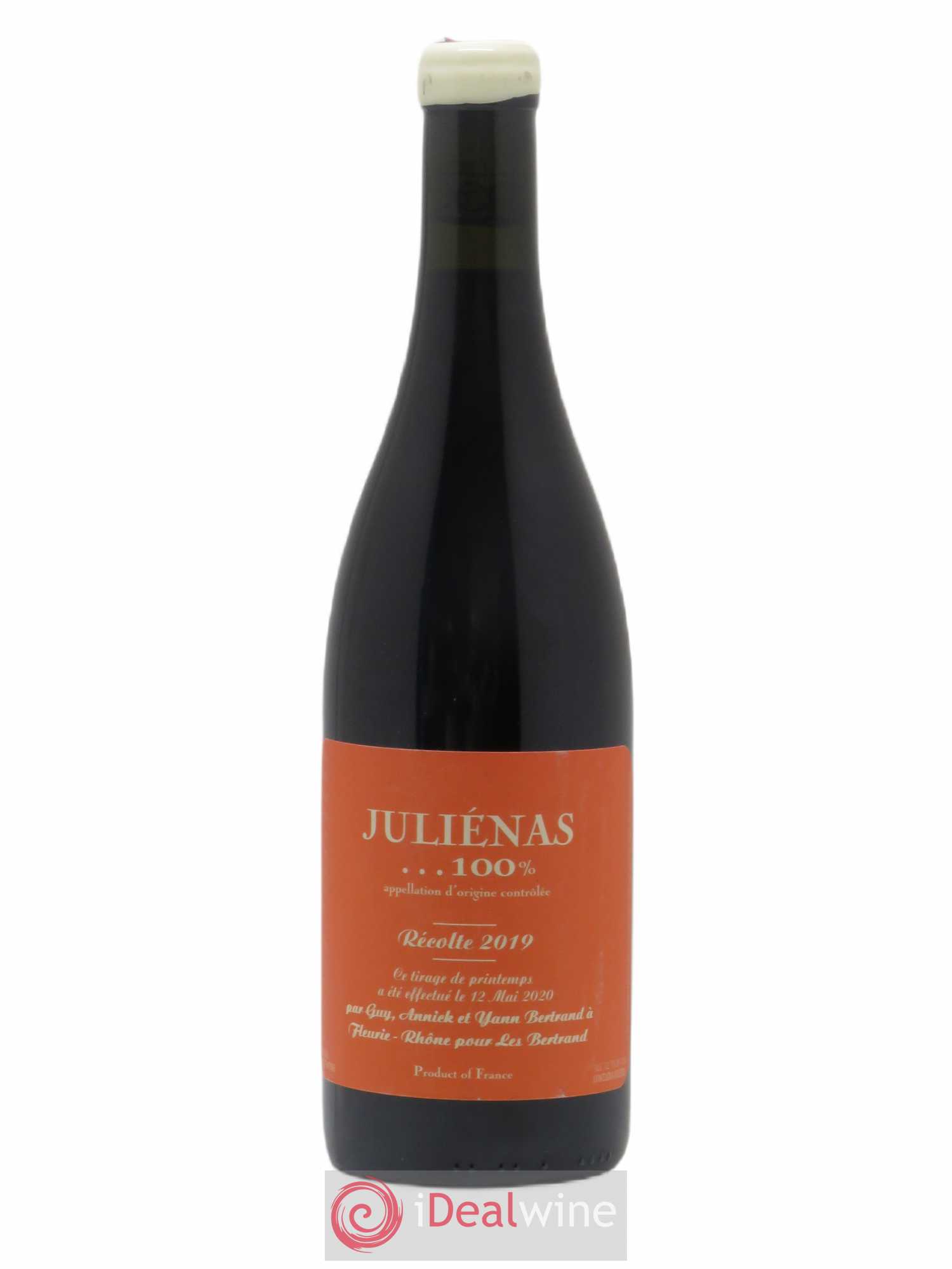 Juliénas 100% Yann Bertrand (sans prix de réserve) 2019 - Lot de 1 bouteille - 0