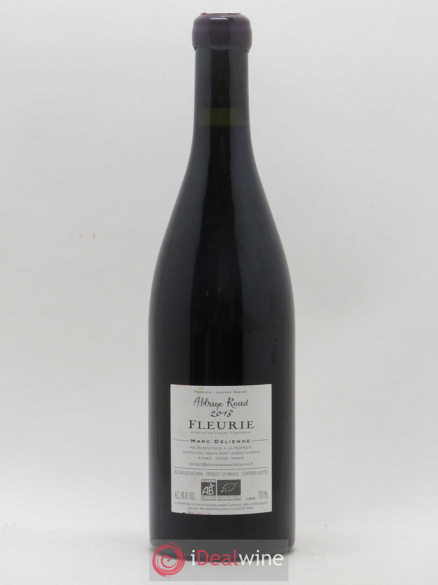 Fleurie Abbaye Road Marc Delienne 2018 - Lot de 1 bouteille - 1