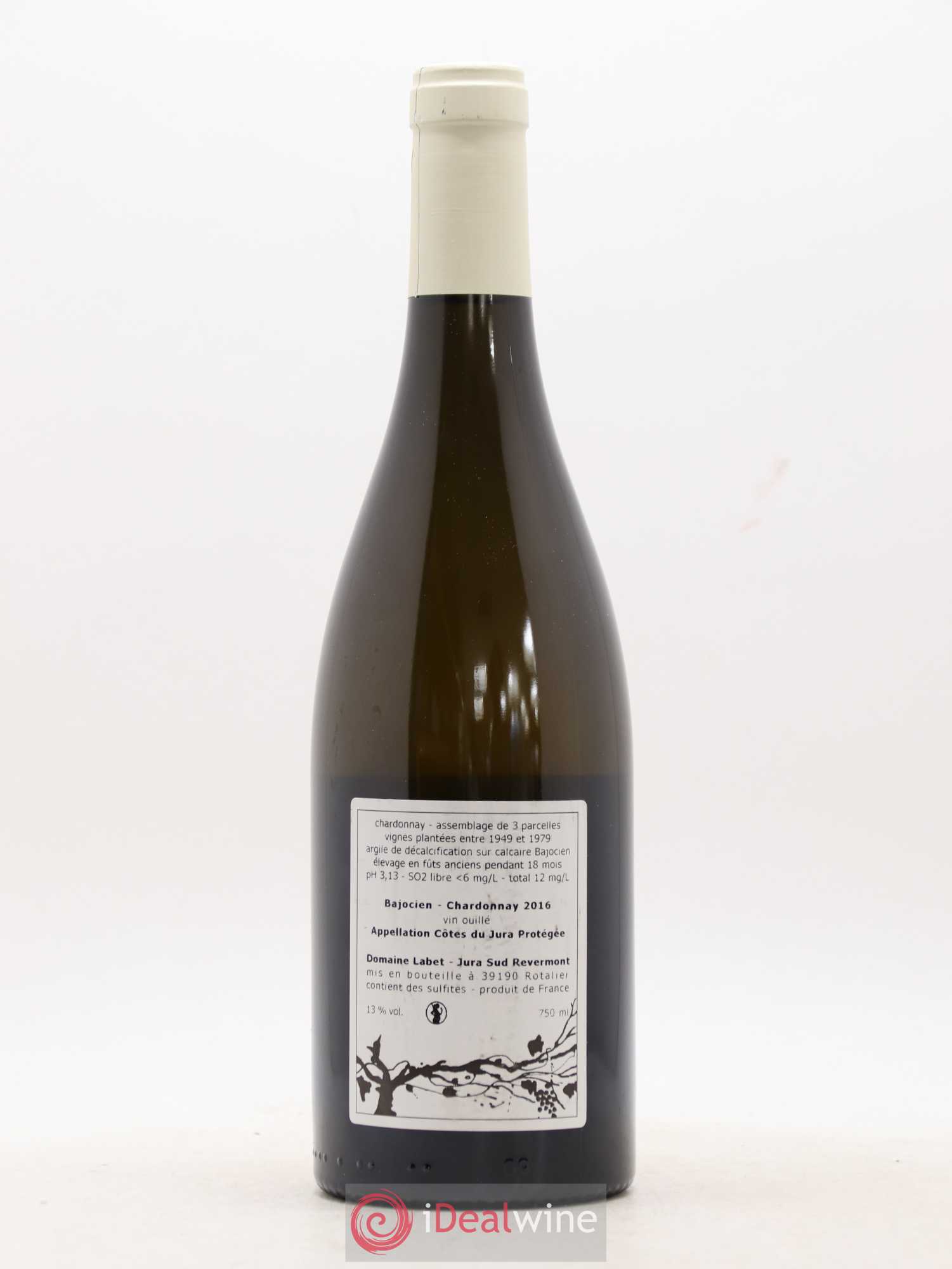 Côtes du Jura Chardonnay Bajocien Romain - Julien - Charline Labet 2016 - Lot de 1 bouteille - 1