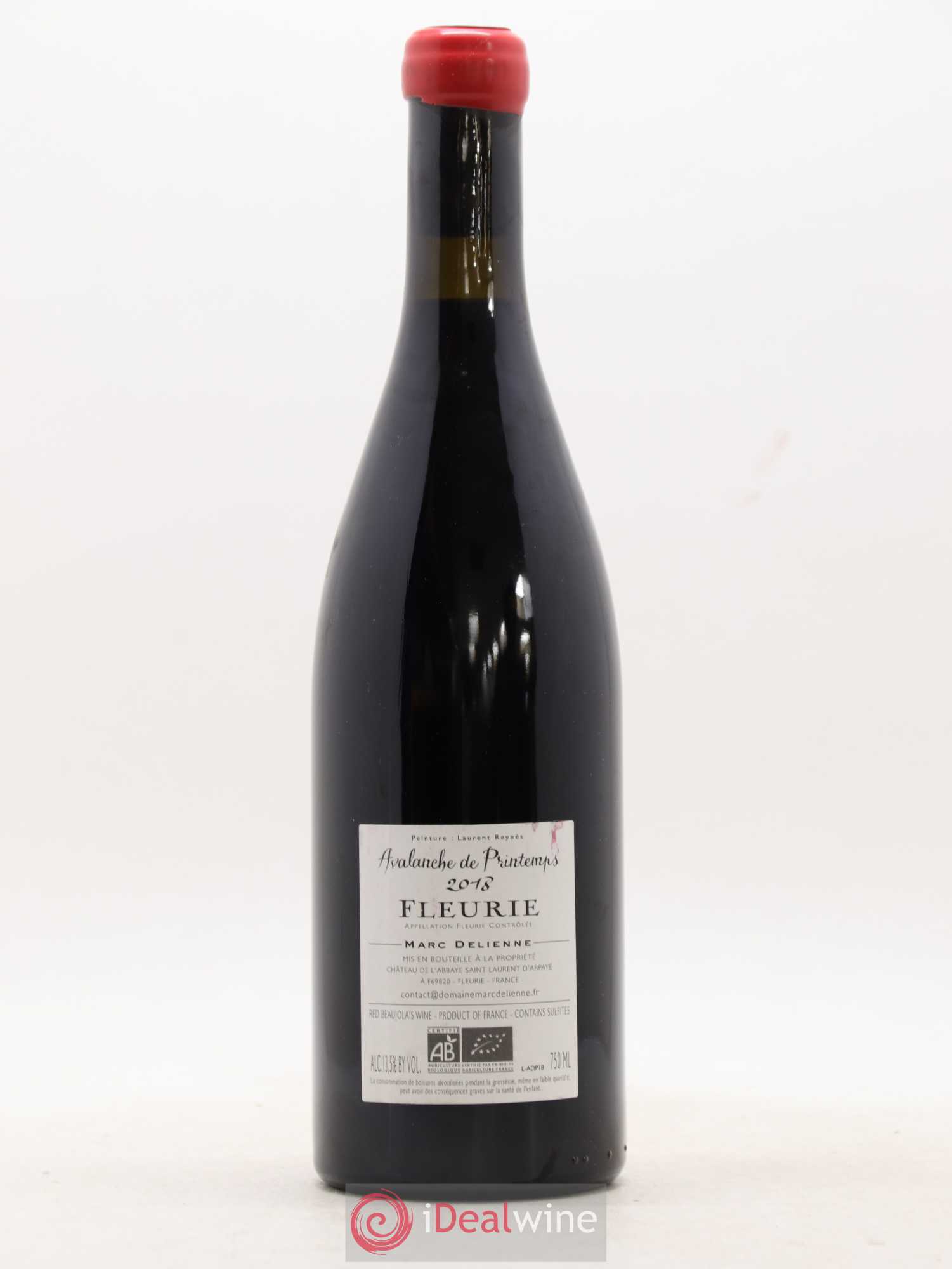Fleurie Avalanche de Printemps Marc Delienne 2018 - Lot de 1 bouteille - 1