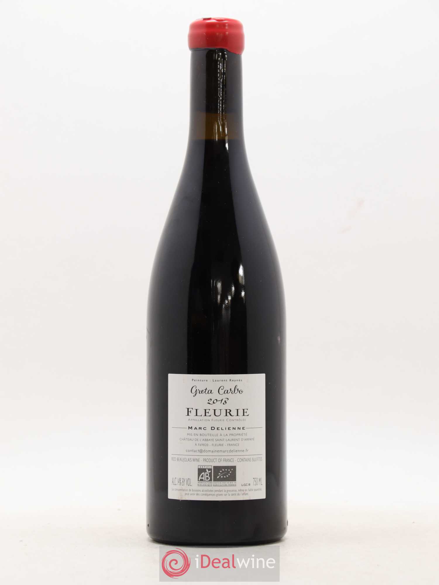 Fleurie Greta Carbo Marc Delienne 2018 - Lot de 1 bouteille - 1