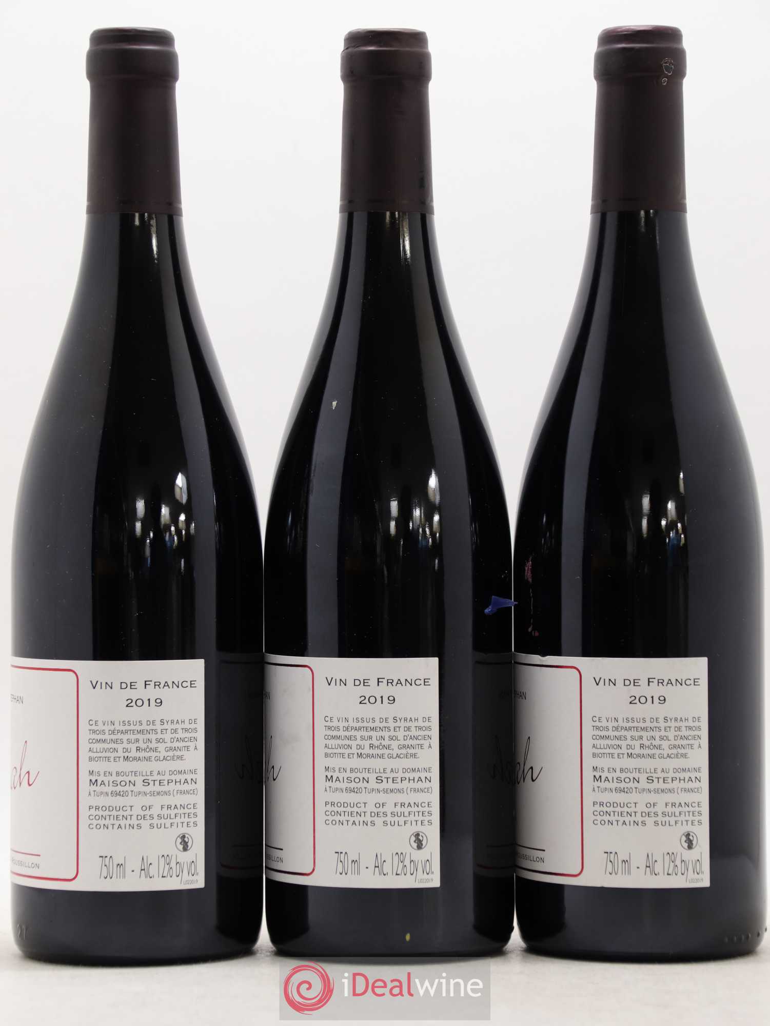 Vin de France Syrah Maison Stephan 2019 - Lot de 3 bouteilles - 1