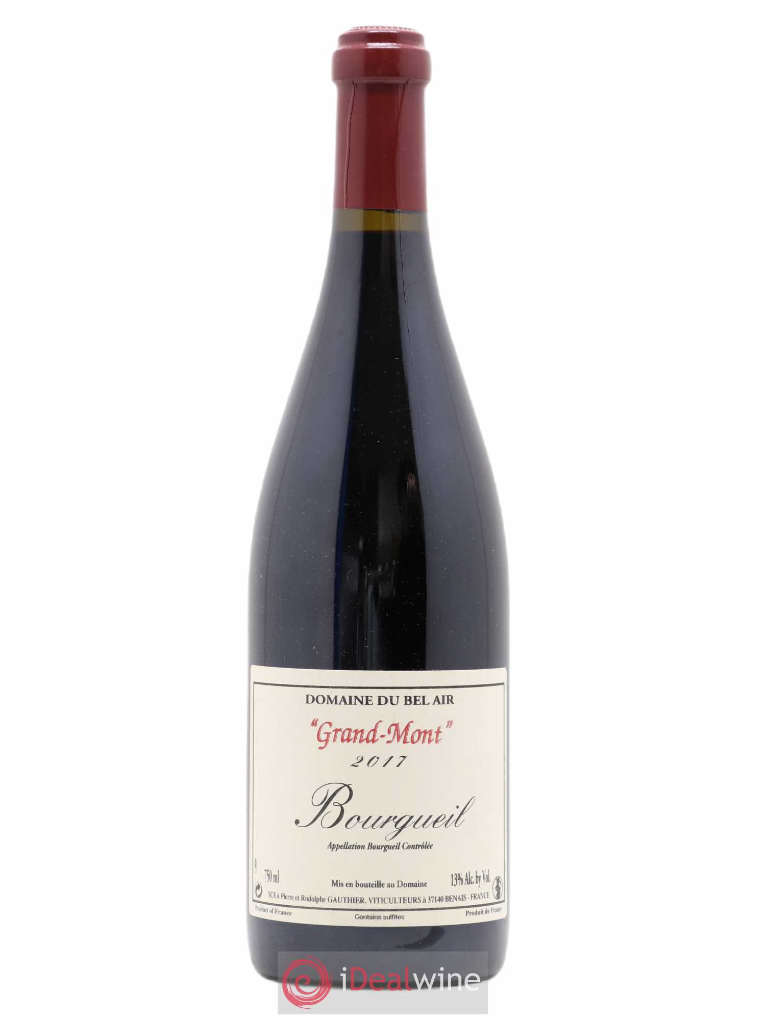 Bourgueil Grand Mont Domaine du Bel Air 2017 - Lot de 1 bouteille - 0