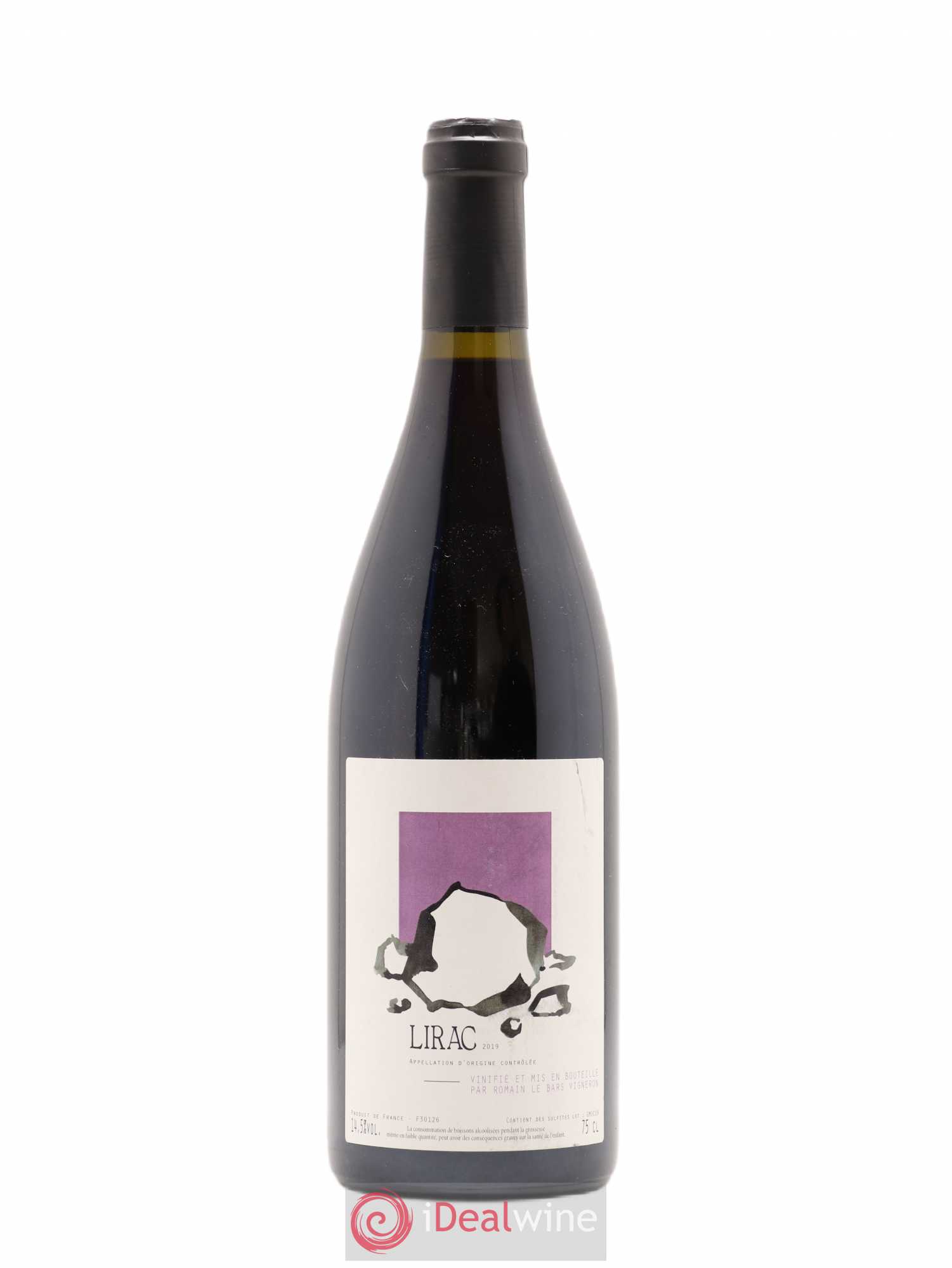 Lirac Romain Le Bars 2019 - Lot de 1 bouteille - 0