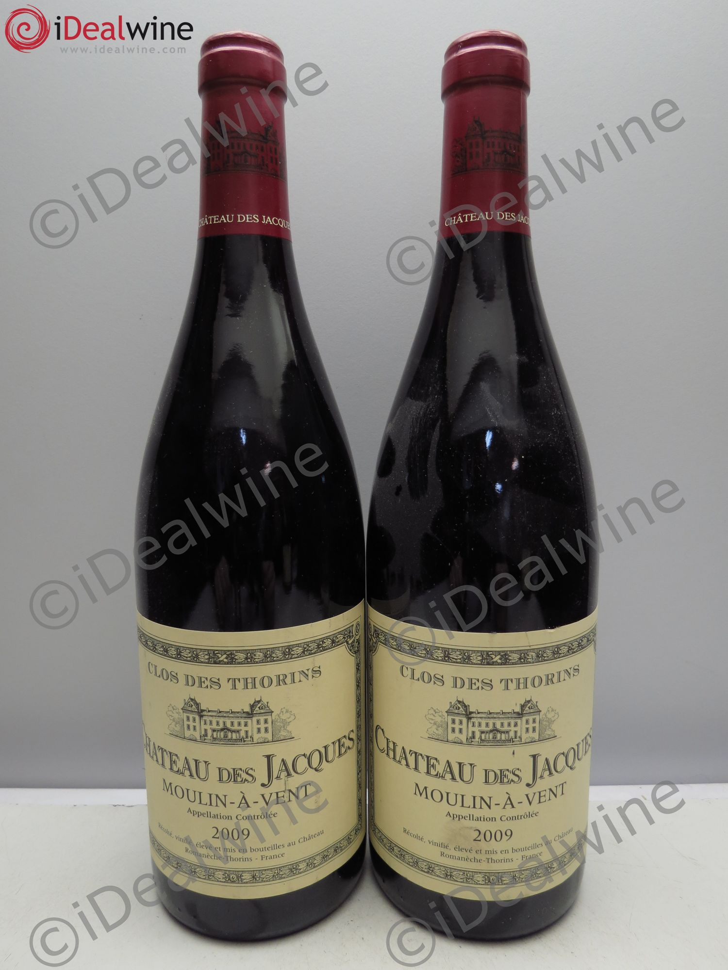 Moulin-à-Vent Clos des Thorins 2009 - Posten von 2 Flaschen - 0