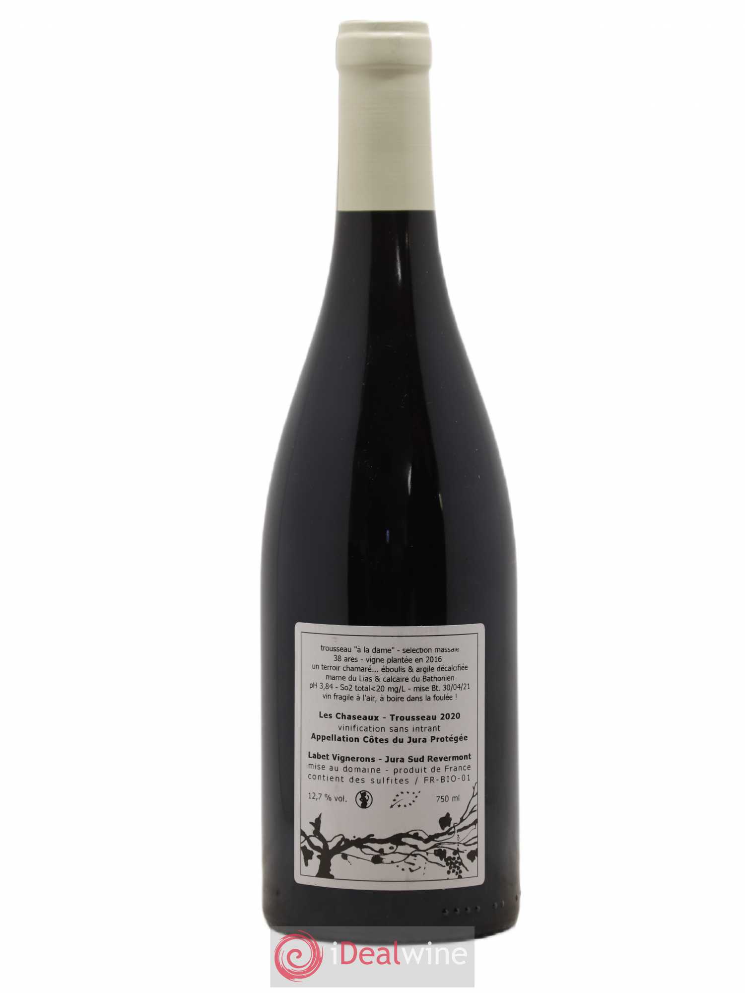 Côtes du Jura Trousseau Les Chaseaux Labet 2020 - Posten von 1 Flasche - 1