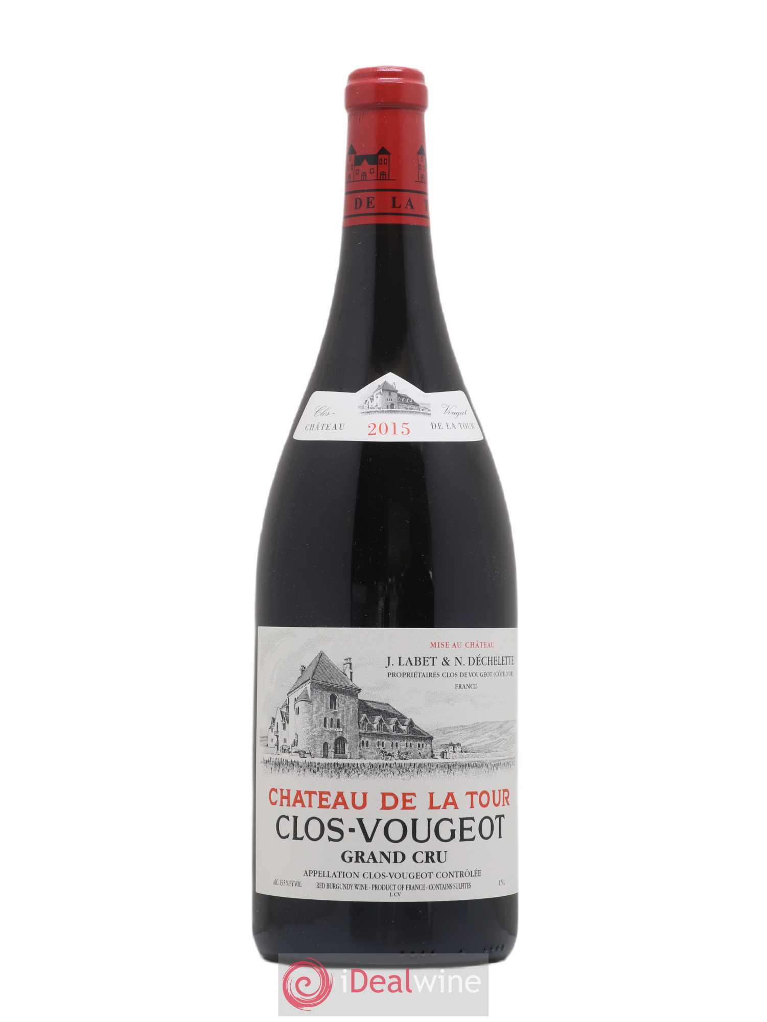 Clos de Vougeot Grand Cru Château de La Tour 2015 - Lot de 1 magnum - 0