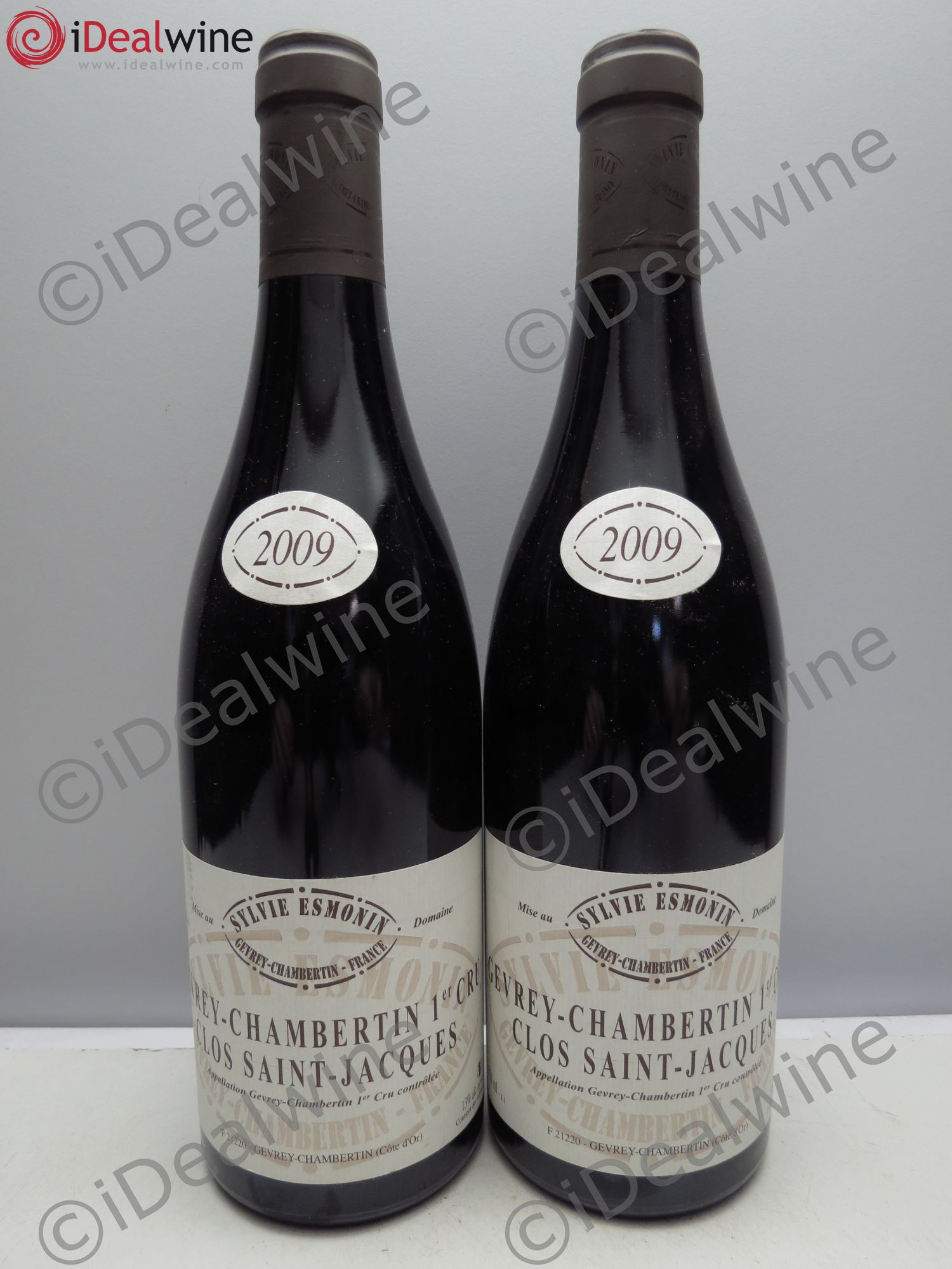 Gevrey-Chambertin 1er Cru Clos Saint Jacques Sylvie Esmonin 2009 - Lot de 2 bouteilles - 0