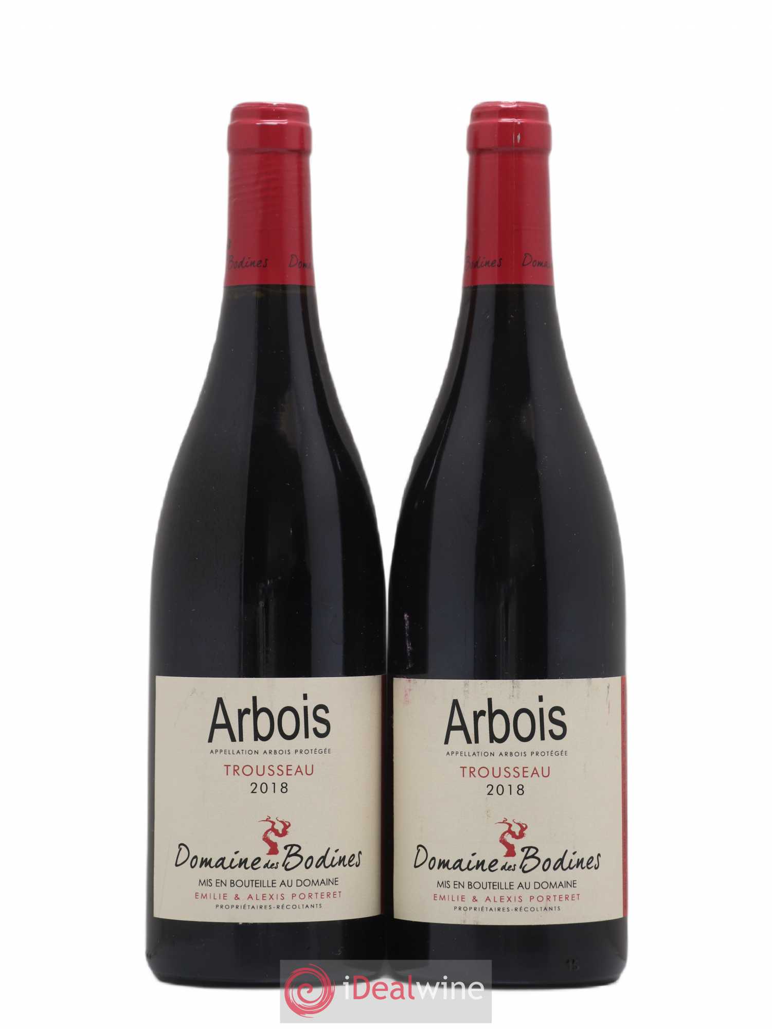 Arbois Trousseau Domaine des Bodines 2018 - Lot de 2 bouteilles - 0