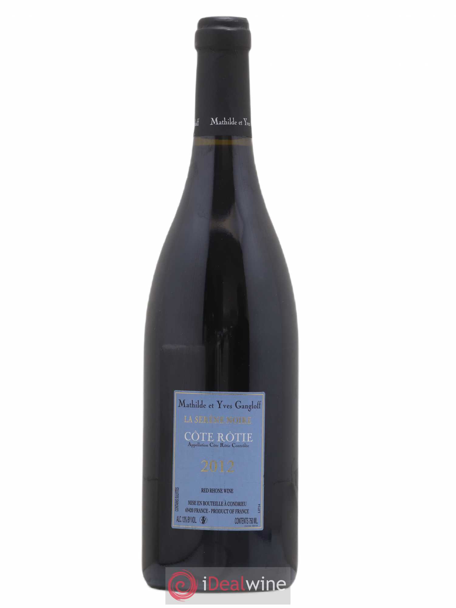 Côte-Rôtie La Sereine Noire Gangloff (Domaine) 2012 - Lot de 1 bouteille - 1