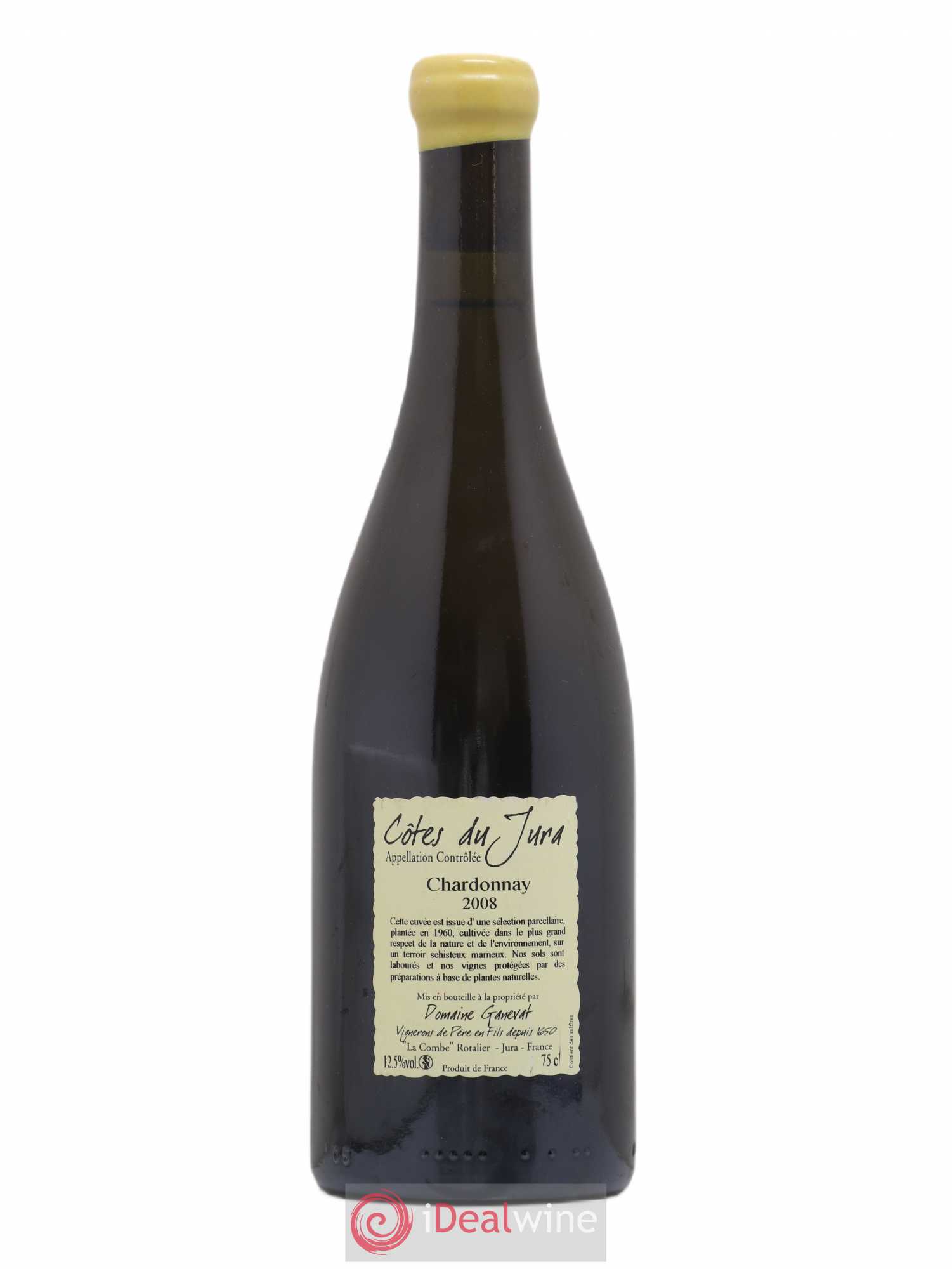 Côtes du Jura Grusse en Billat Jean-François Ganevat (Domaine) 2008 - Lot de 1 bouteille - 1
