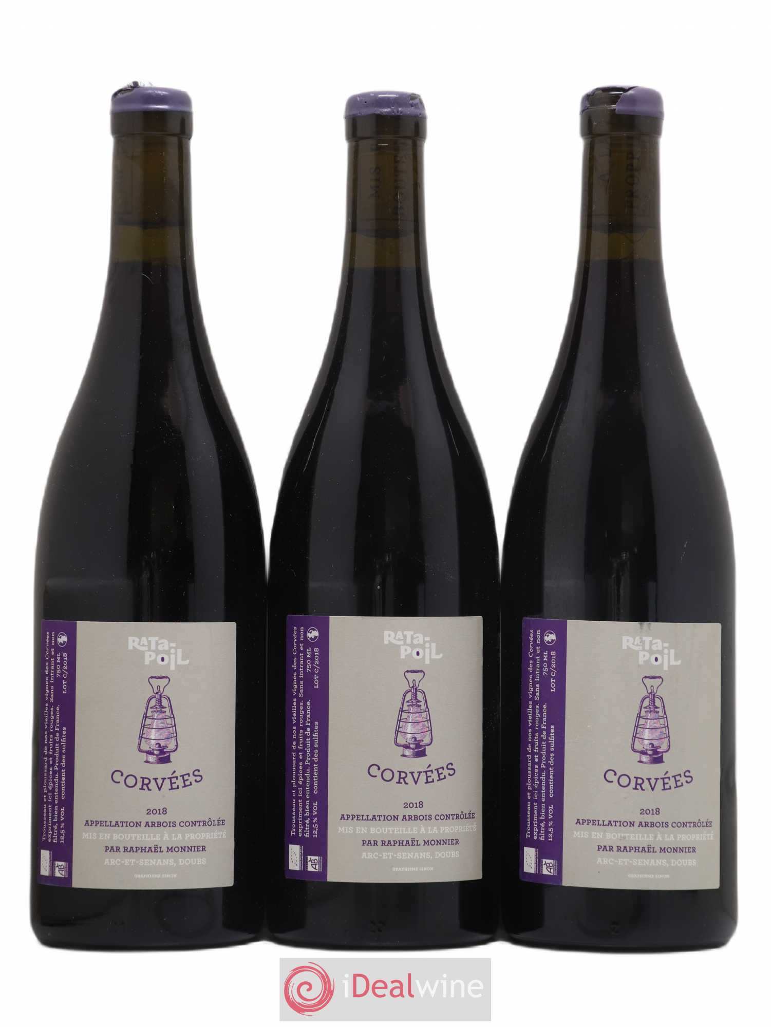 Vin de France Corvées Trousseau Ratapoil 2018 - Lotto di 3 bottiglie - 0
